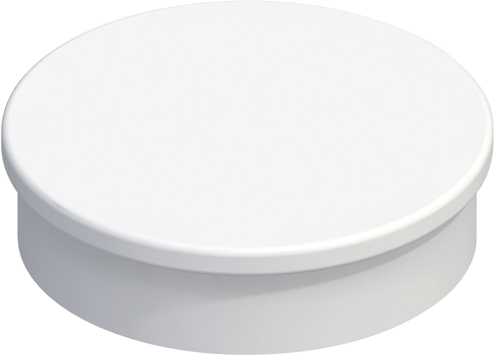 alfer Magnet 30 mm 30 mm Stahl beschichtet weiss