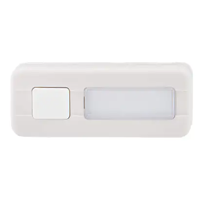 REV Klingeltaster 1-fach Kunstoff, weiß