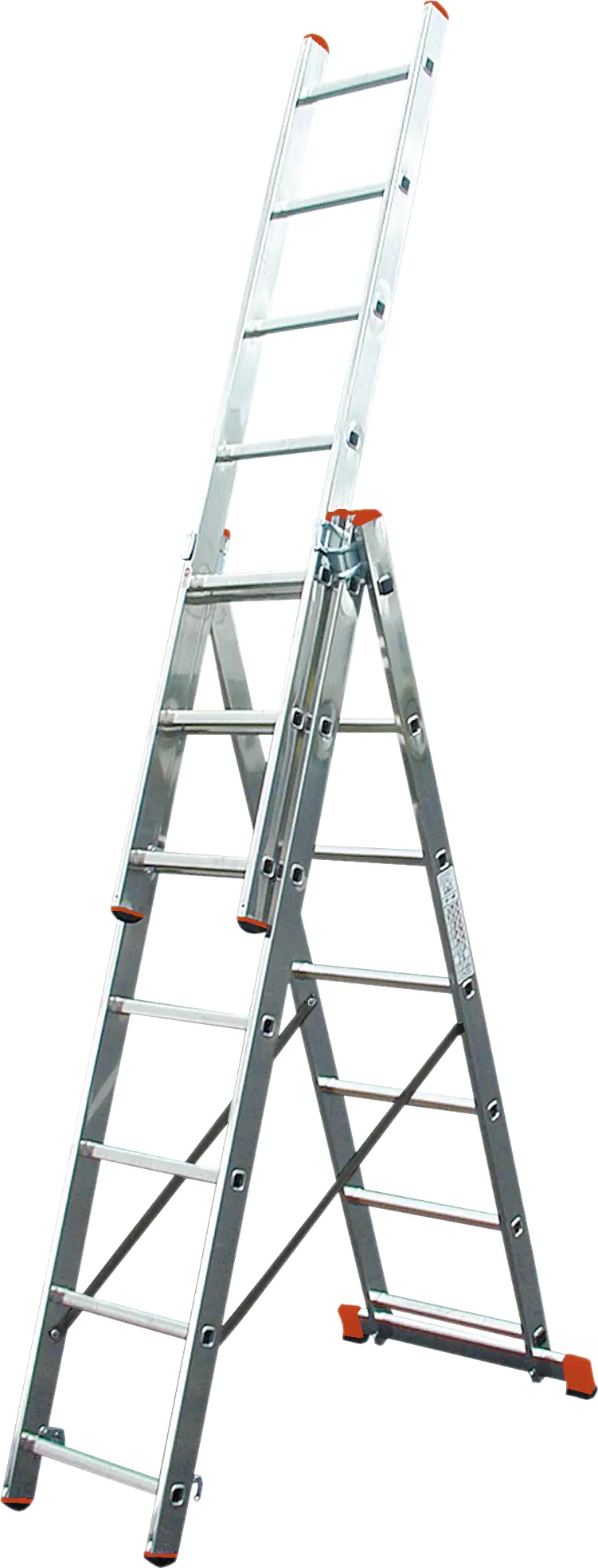 Krause Aluminium-Vielzweckleiter CORDA Globus mit Treppenfunktion 5,10 m