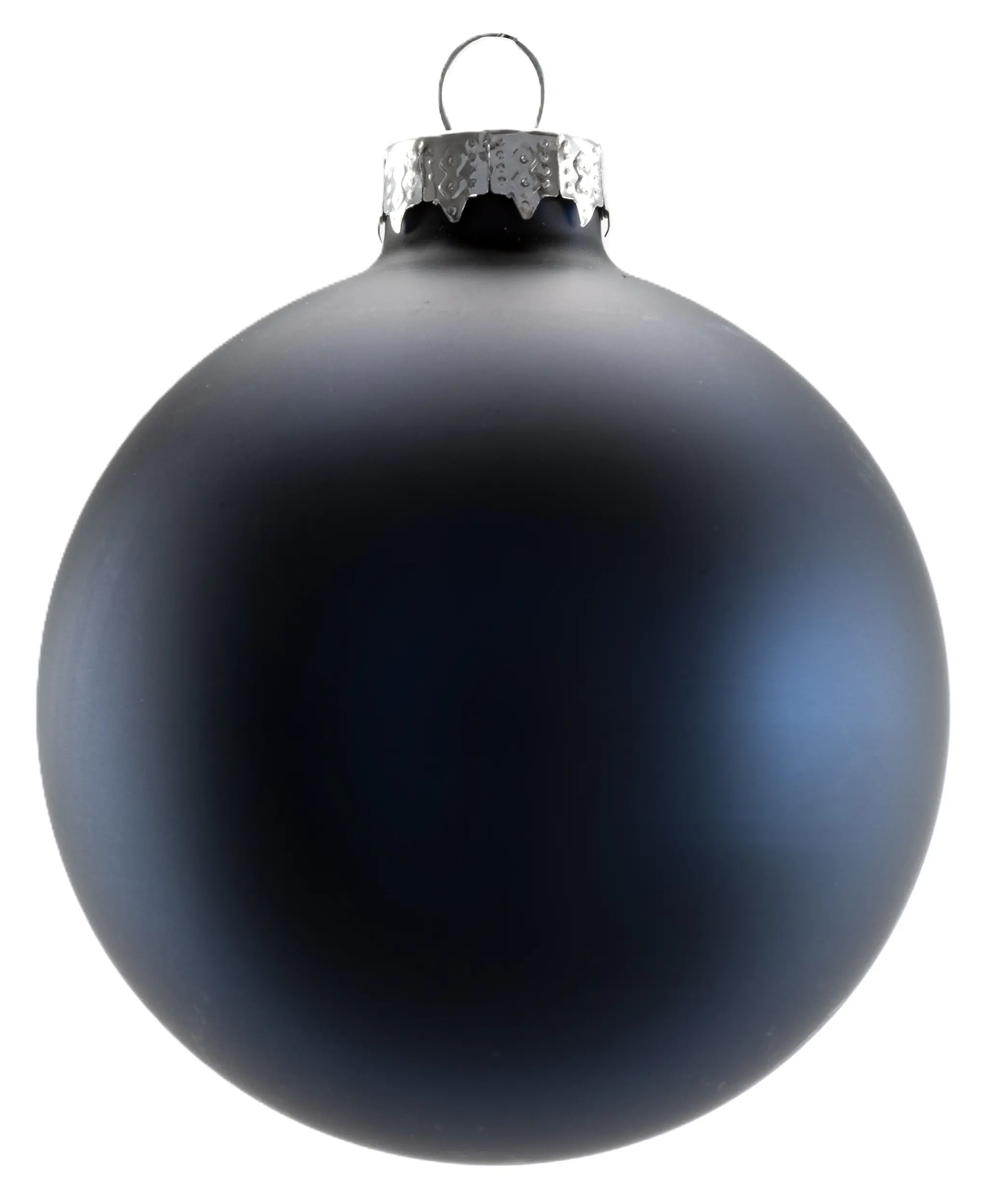 TrendLine Weihnachtskugeln aus Glas Ø 8 cm nachtblau 6 Stück