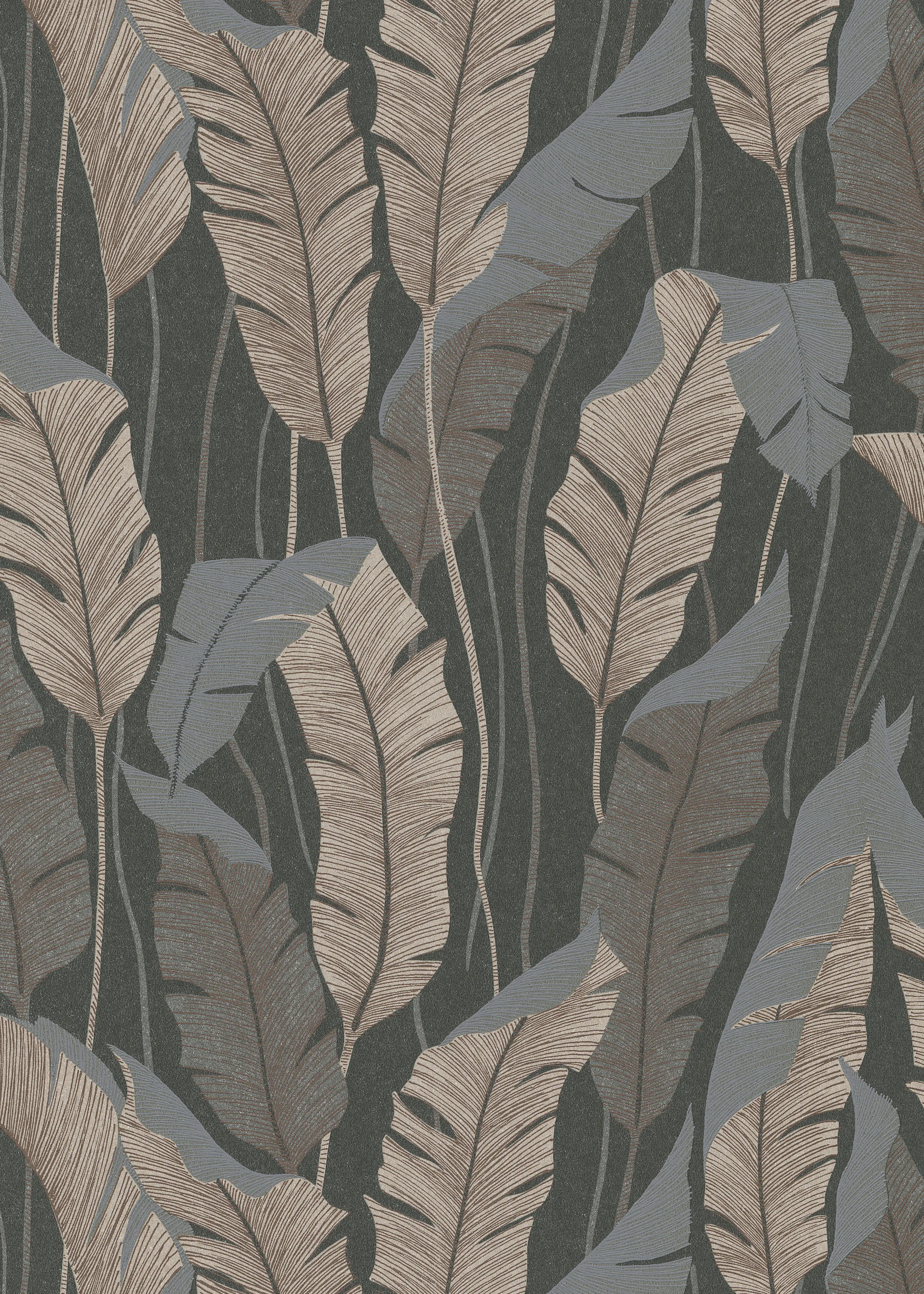 Erismann Vliestapete Floral anthrazit 10,05 x 0,53 m