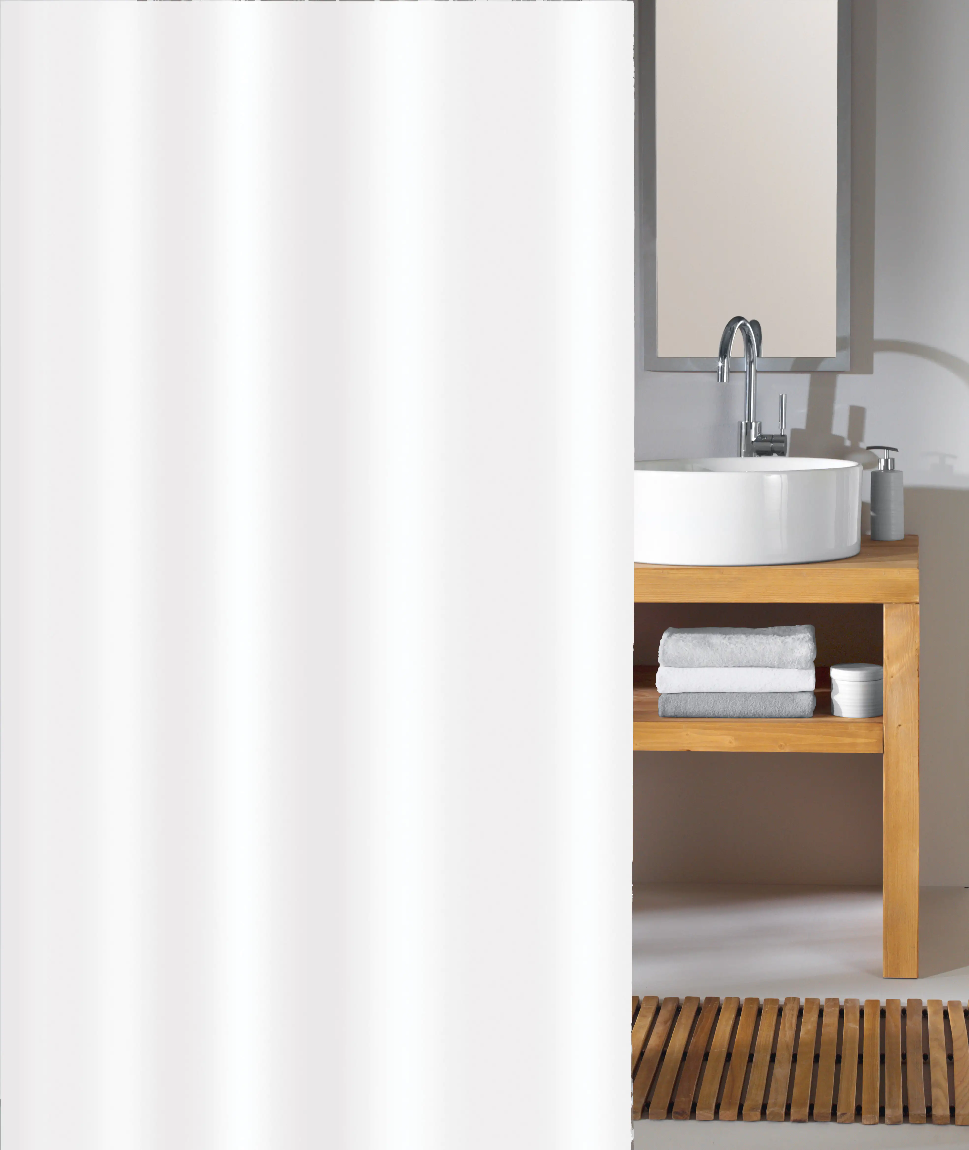 Kleine Wolke Duschvorhang Phönix weiß, 180 x 200 cm