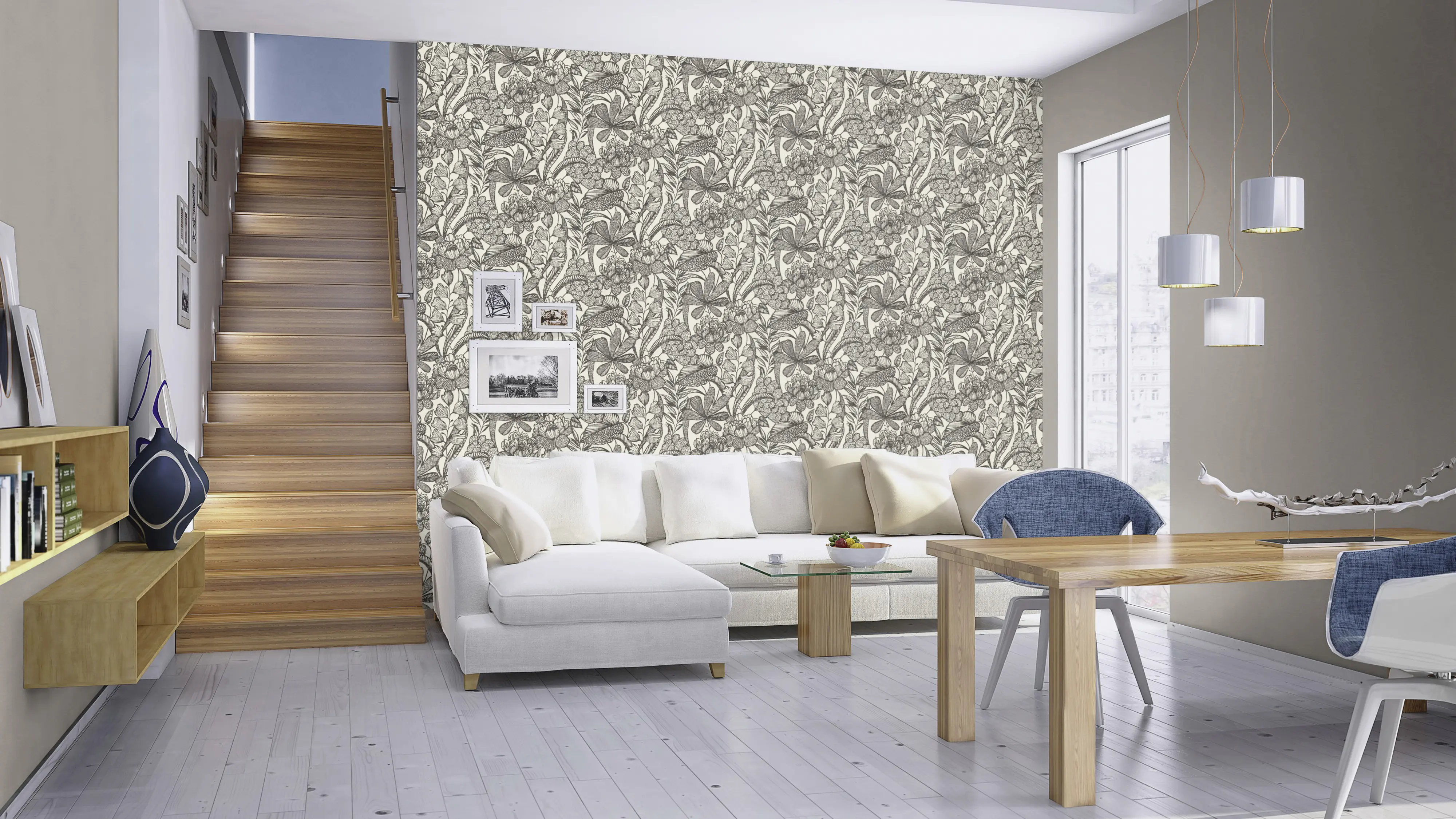 Rasch Vliestapete 555875 Grau-Dunkelgrau Uni 10,05 m x 0,53 m