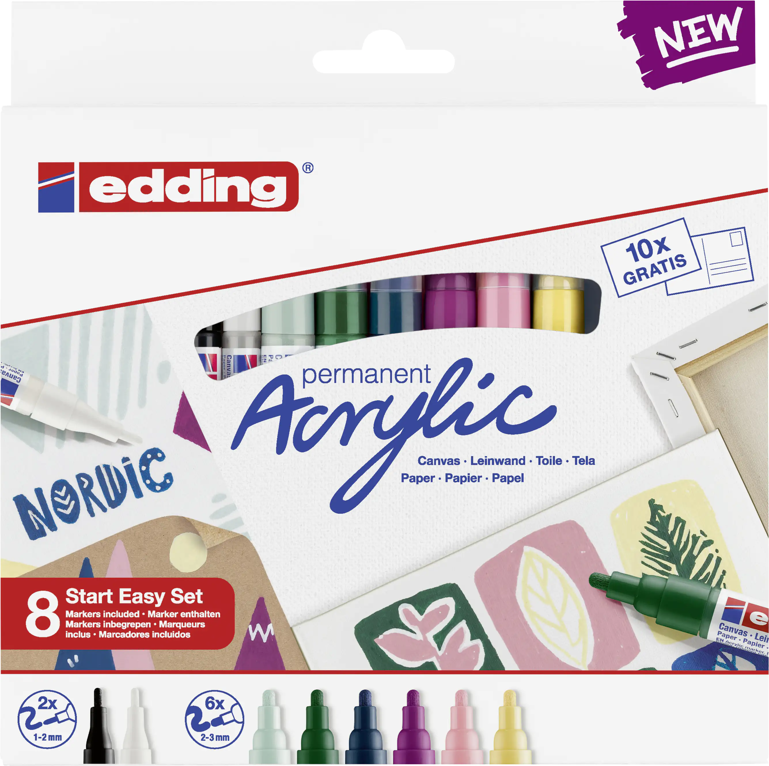 edding Acryl-Einstiegsset nordic