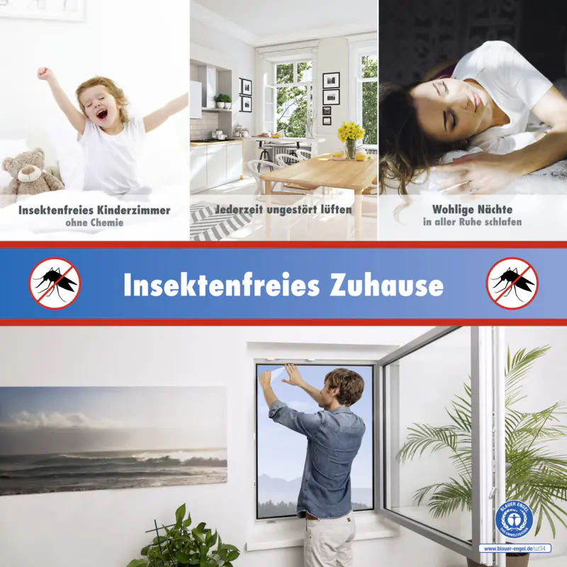 TrendLine Fliegengitter 130 x 150 cm anthrazit kürzbar