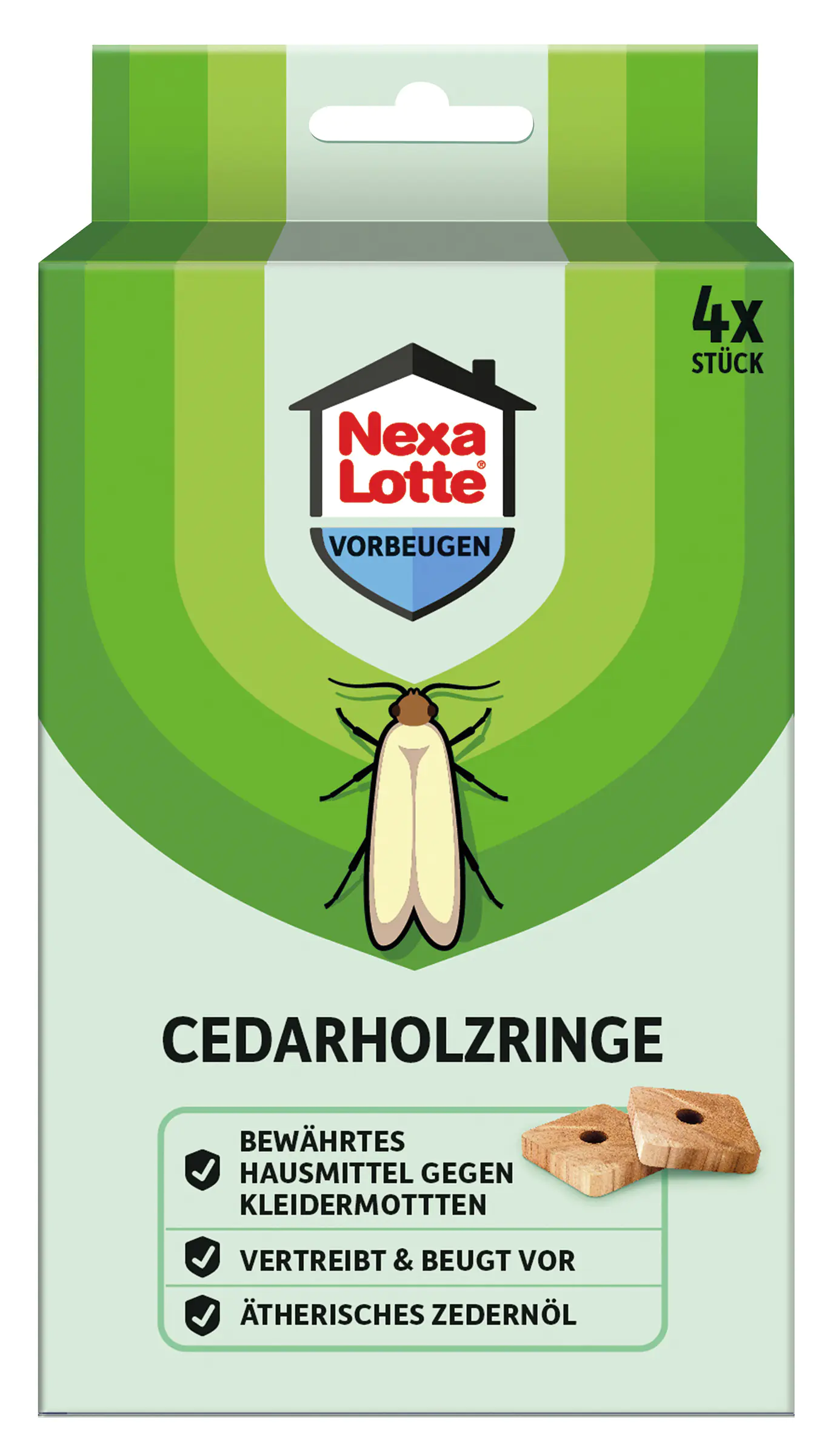 Nexa Lotte Cedarholz-Ringe 4 Stück