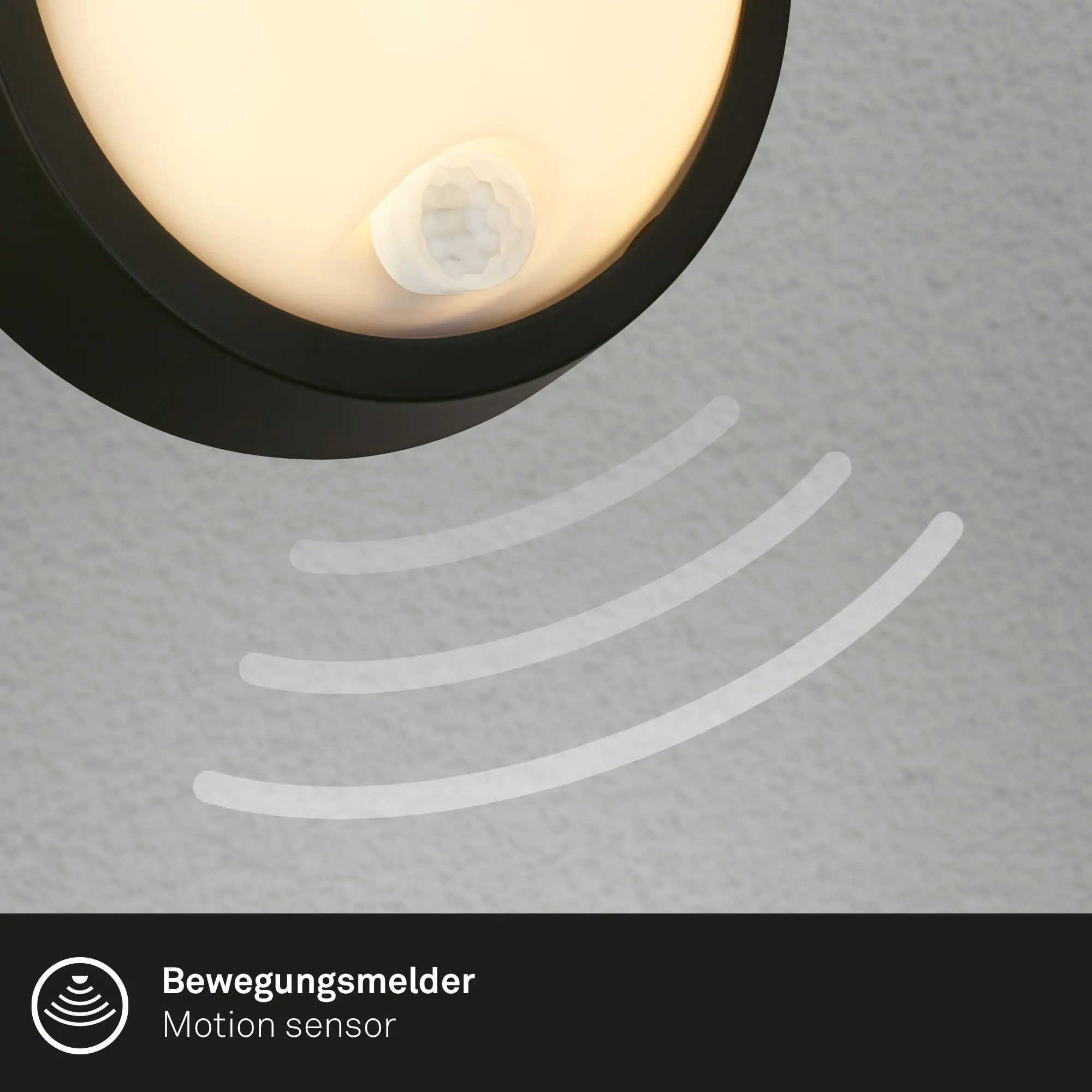 Briloner LED Außenwandleuchte Puni Akku 4W schwarz Sensor warmweiß Briloner LED Außenwandleuchte Puni Akku 4W schwarz Sensor warmweiß