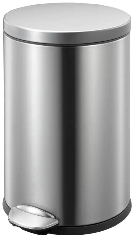 Treteimer Eko 12 L Edelstahl gebürstet Anti-Fingerprint