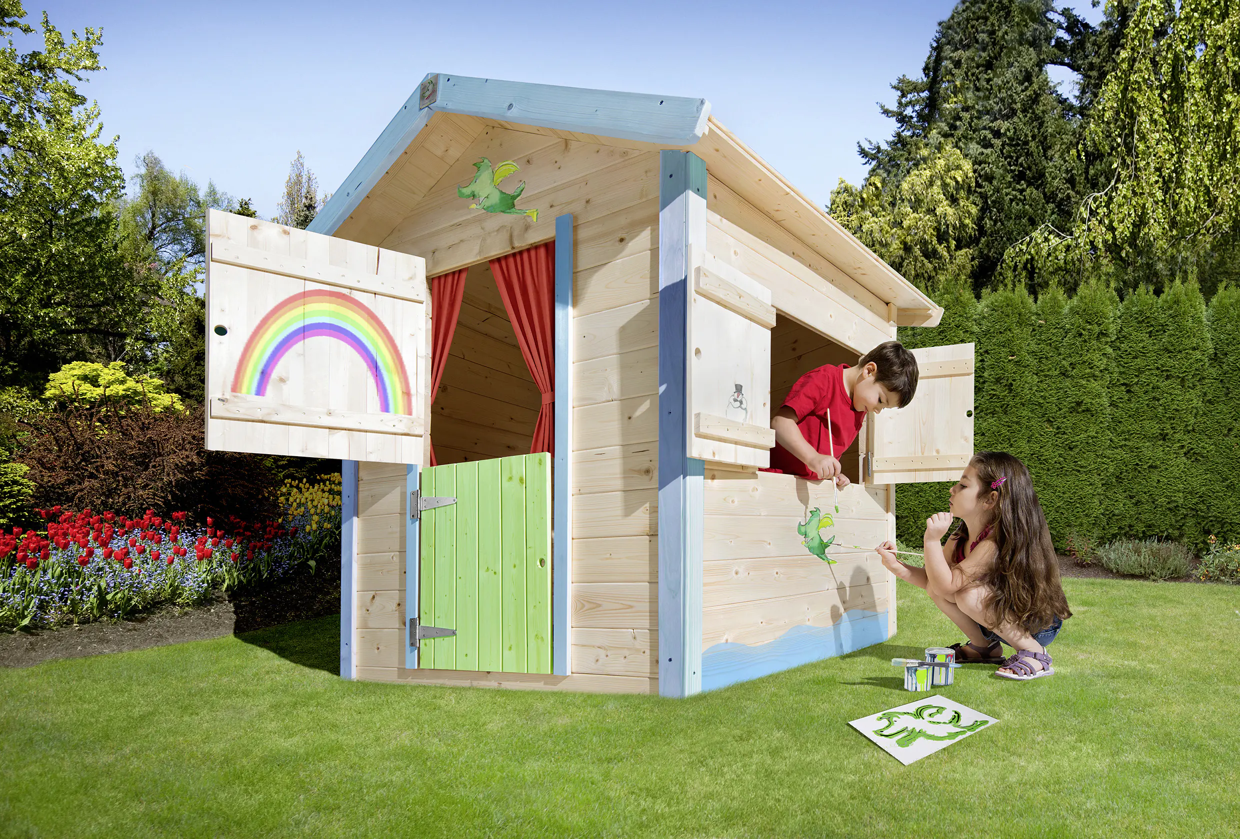 Weka Drachenhöhle Tabaluga 144 x 153 cm natur Weka Drachenhöhle Tabaluga 144 x 153 cm natur