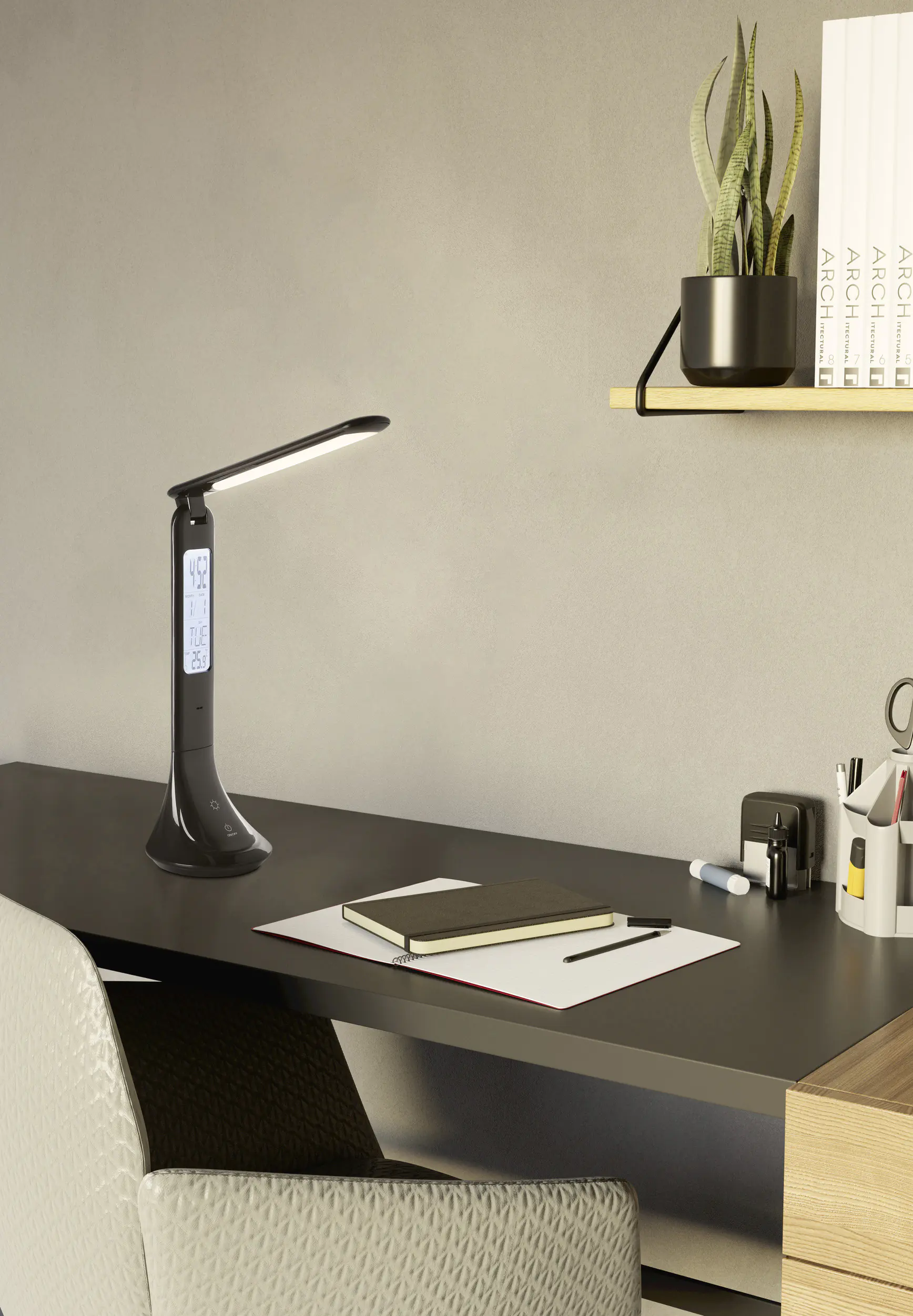 Eglo LED Tischleuchte Coluccia schwarz 19 x 26 cm neutralweiß