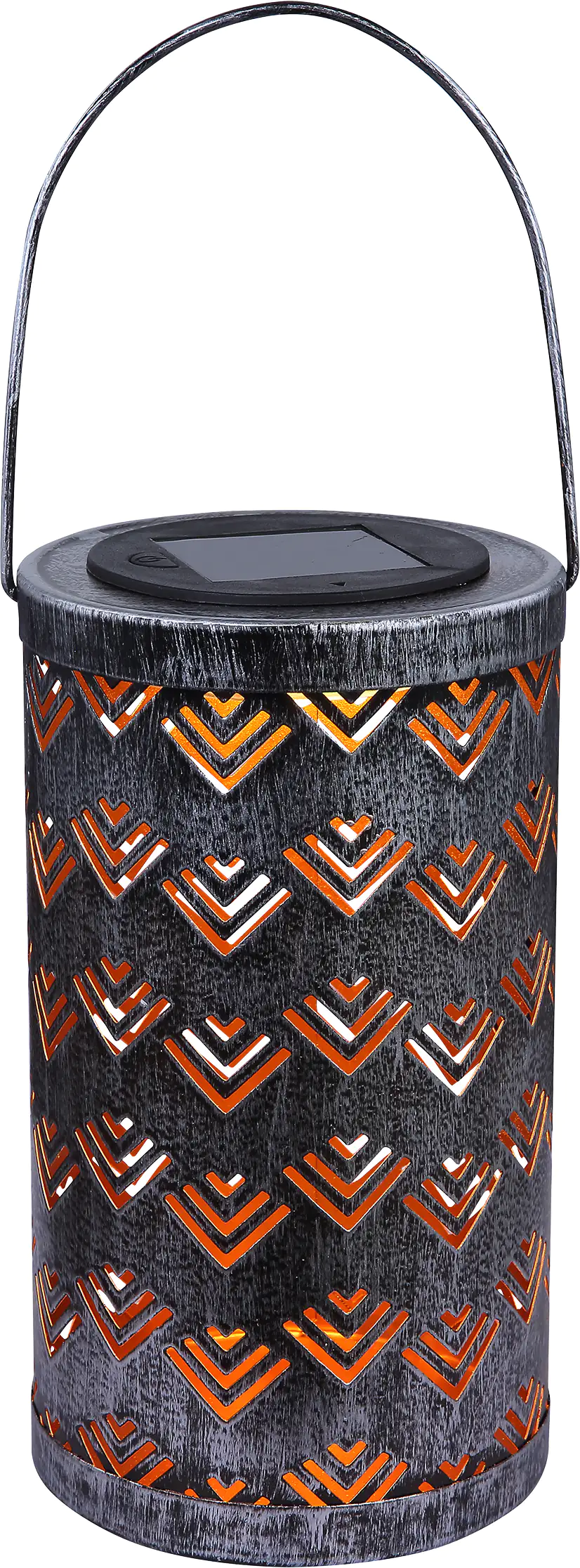 Globo LED Solarleuchte silber antik 19cm