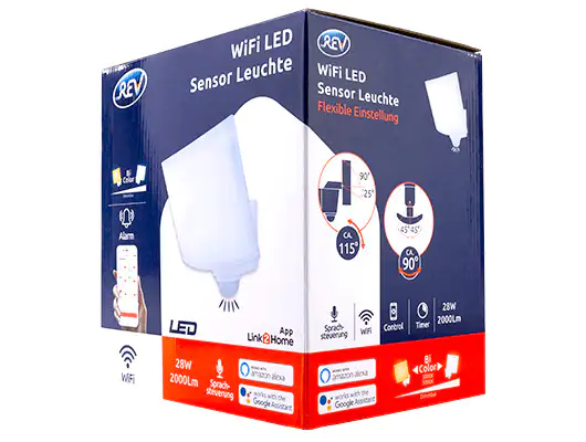 Link2Home WiFi LED Sensorleuchte 28W anthrazit Link2Home WiFi LED Sensorleuchte 28W anthrazit