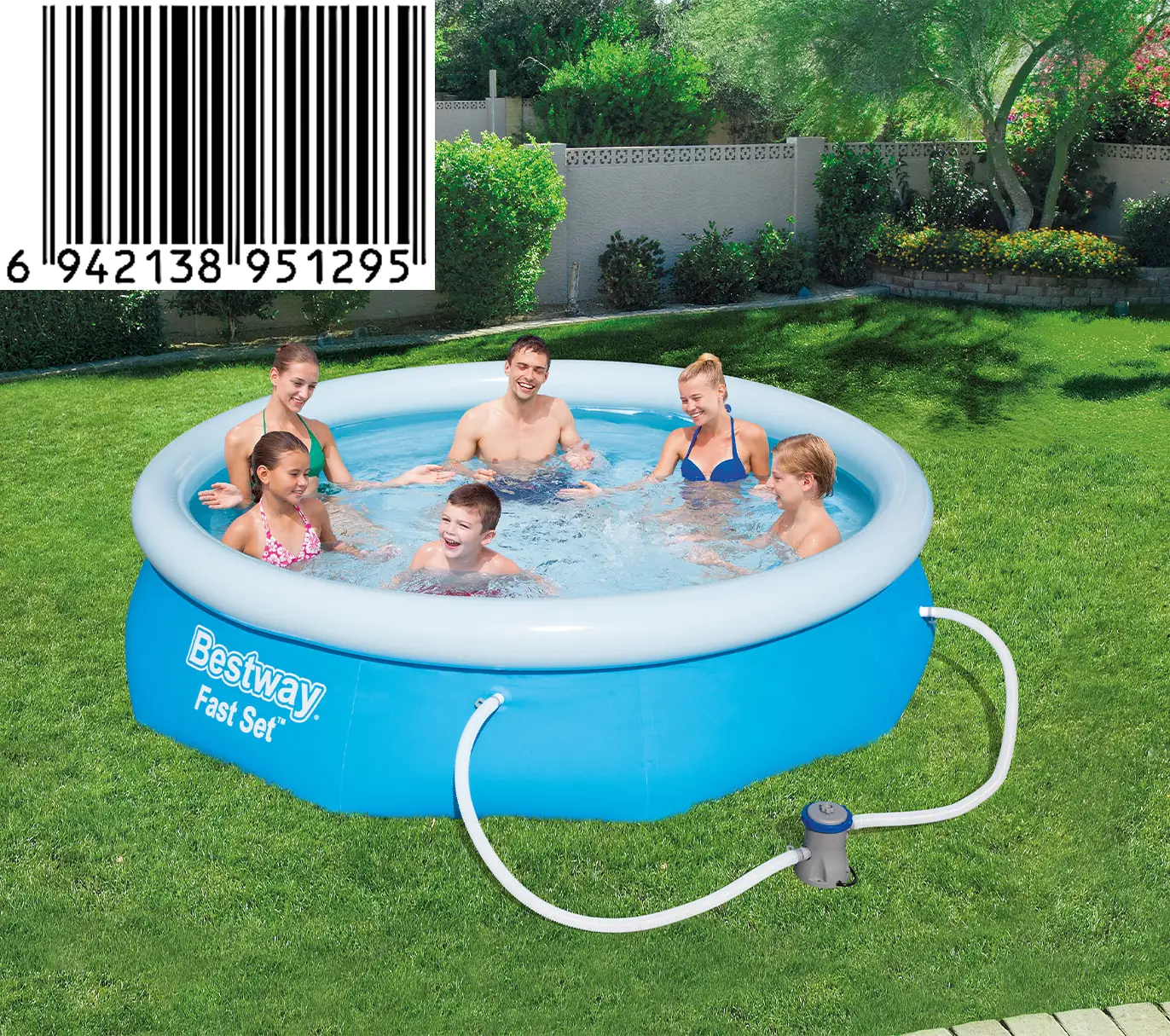 Bestway Pool Fast Set Ø 305 x 76 cm, inkl. Filterpumpe Bestway Pool Fast Set Ø 305 x 76 cm, inkl. Filterpumpe