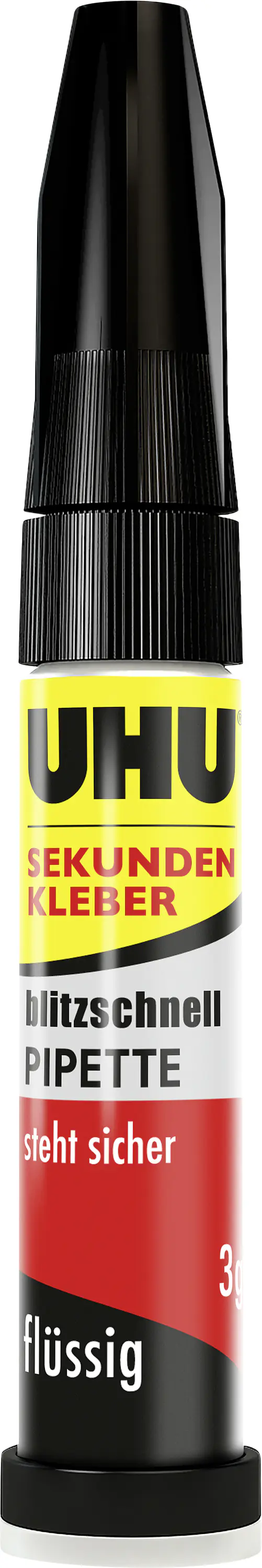 UHU Sekundenkleber blitzschnell Pipette Control flüssig 3 g