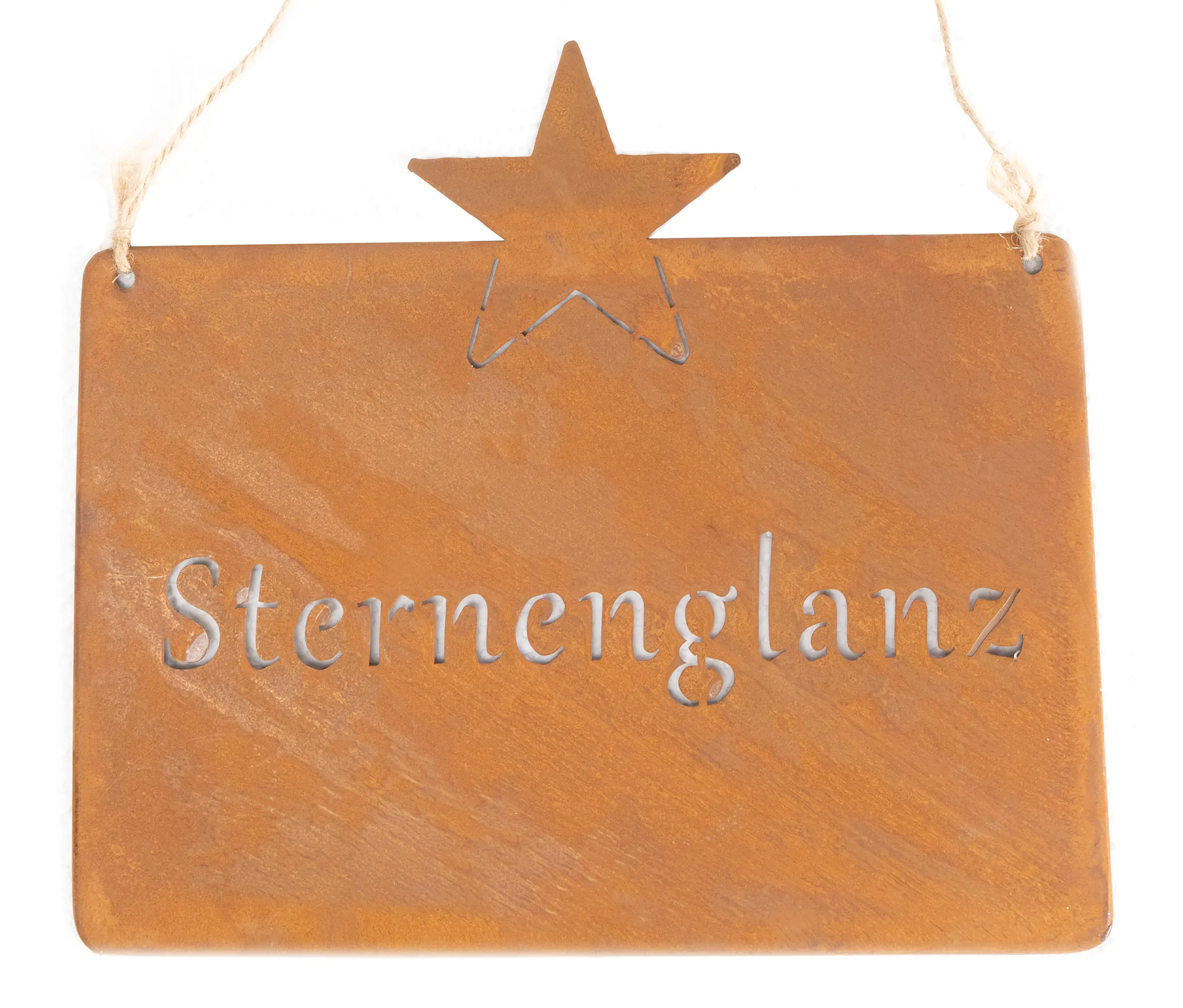 TrendLine Türschild Metall Weihnachten 25 x 22 cm rost