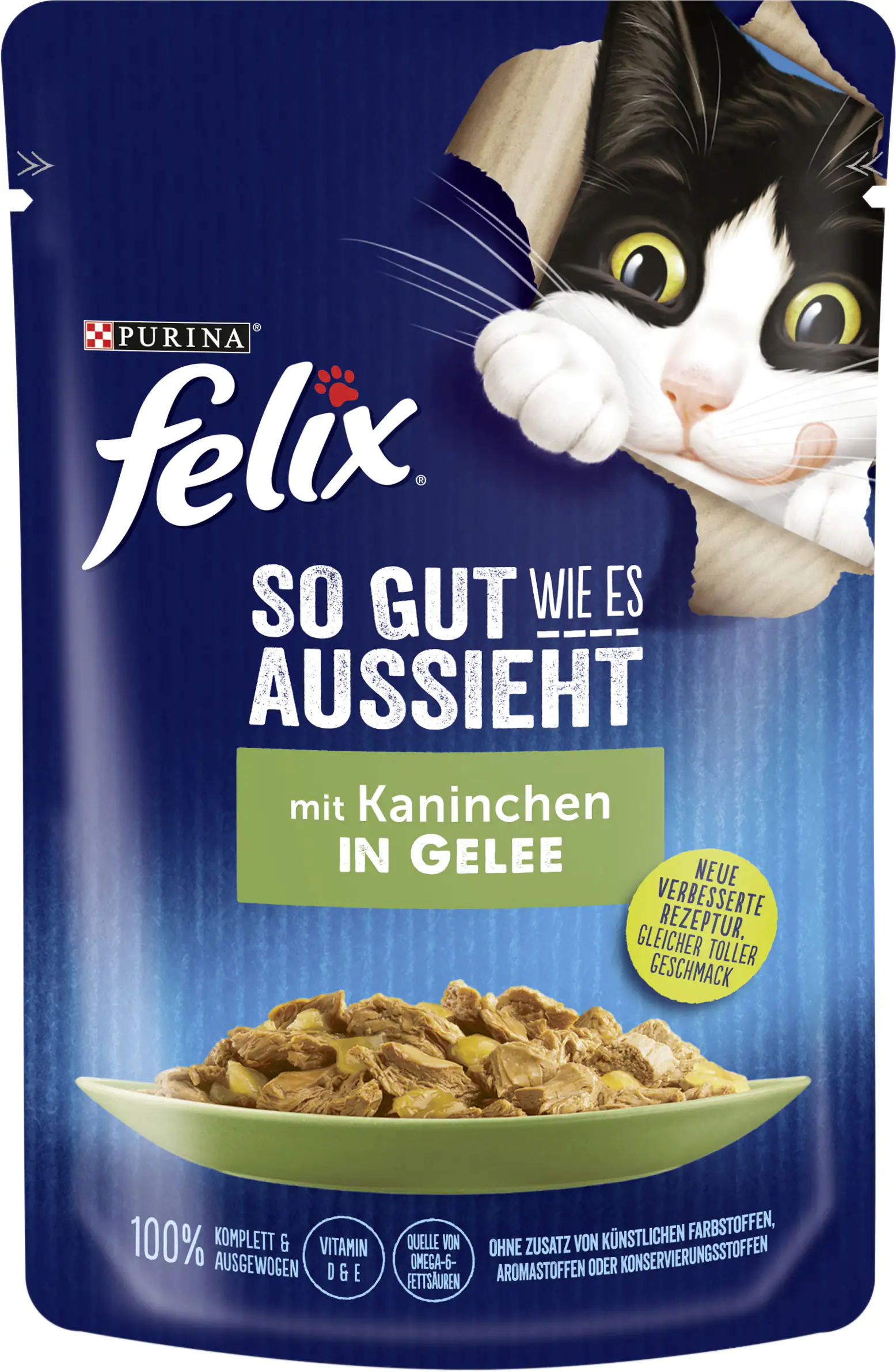 Felix So gut wie es aussieht in Gelee mit Kaninchen 85 g
