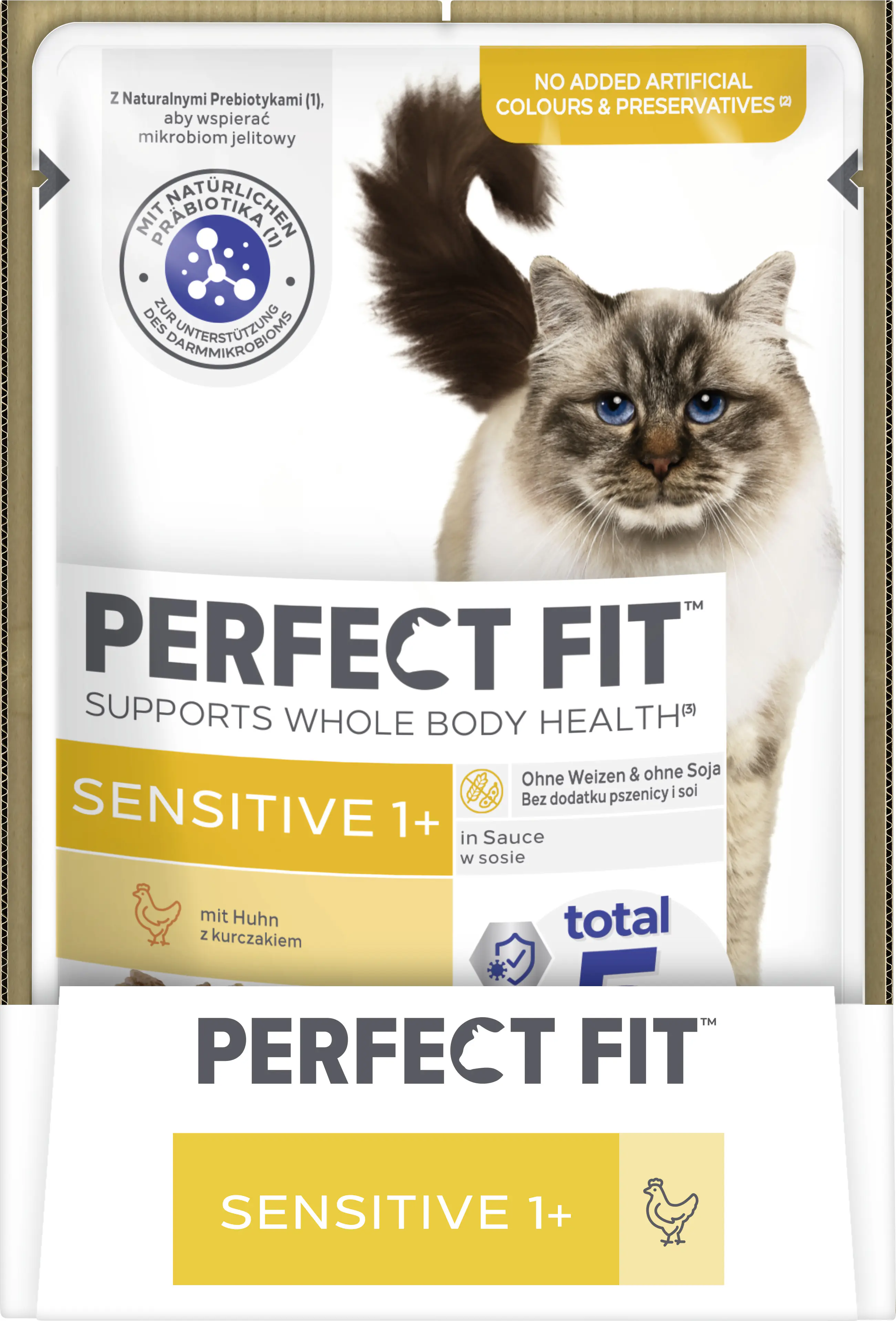 Perfect Fit Katzenfutter Sensitive mit Huhn Portionsbeutel à 85 g