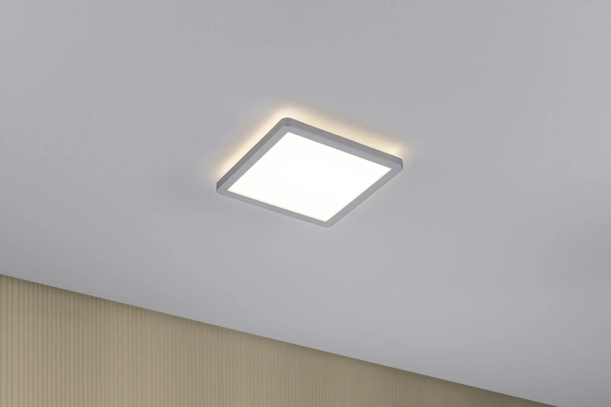 Paulmann LED Panel Atria Shine chrom-matt 19 x 19 cm warmweiß