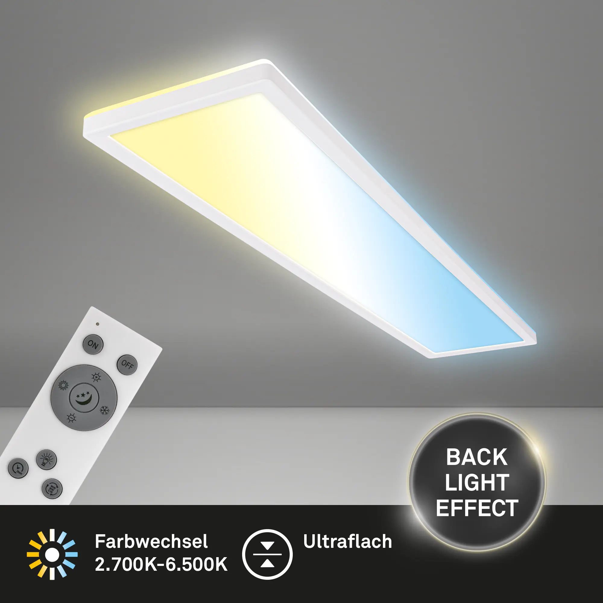 Briloner LED Panel Tava 36W 98x20x3 weiß dimmbar warmweiß-kaltweiß Briloner LED Panel Tava 36W 98x20x3 weiß dimmbar warmweiß-kaltweiß