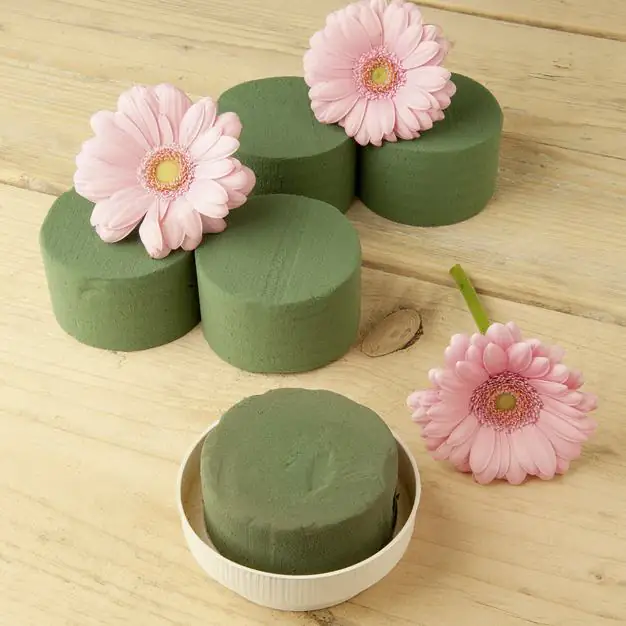 Nasszylinder grün, Ø 8 cm, 4 Stück