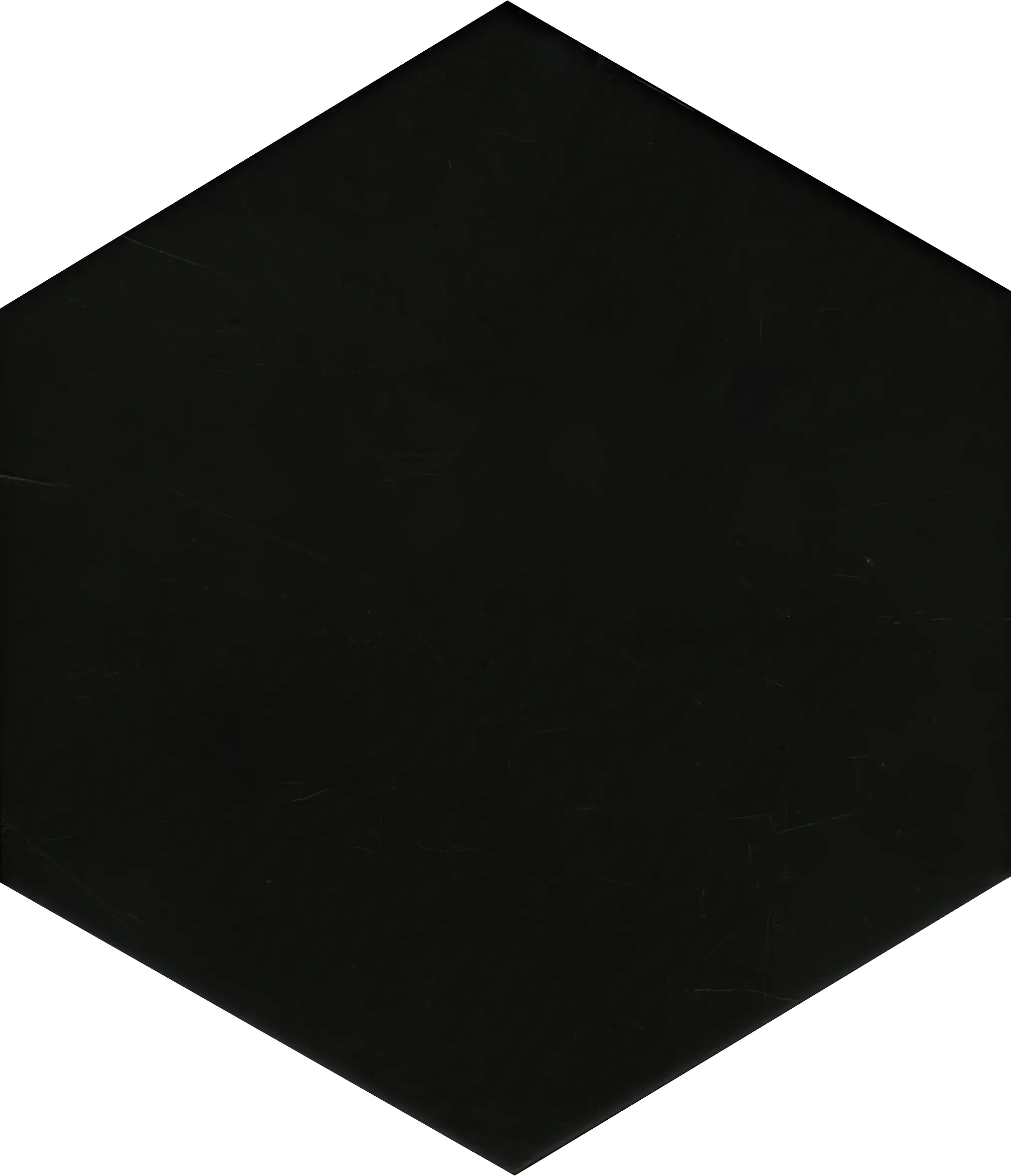 Feinsteinzeug Hexagon Solid Black 21,5 x 25 cm schwarz