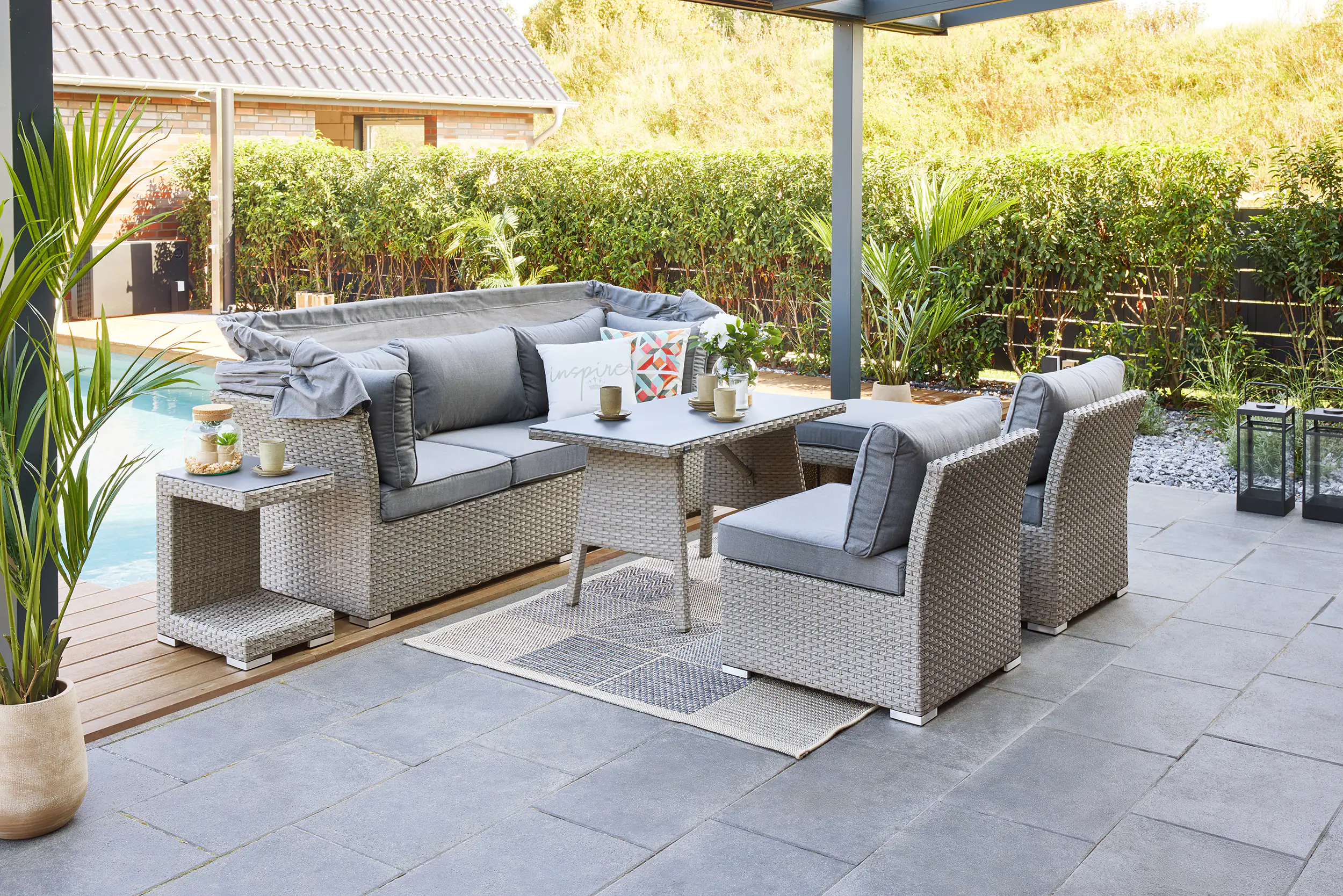 4333692867603_08 Primaster Dining Lounge Möbelset Torreon Relax