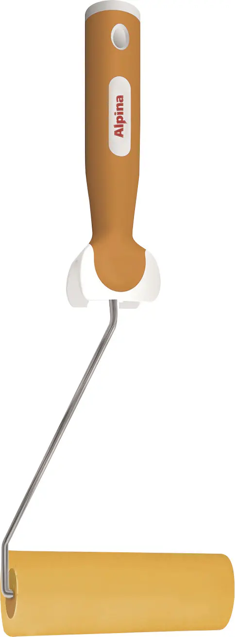Alpina Farbroller Wandschutz 12 cm mit Soft-Touch Griff