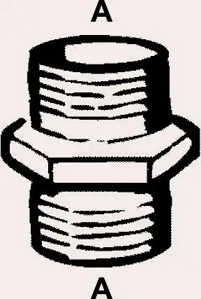 Cornat Doppelnippel messing 1 1/4" Außengewinde