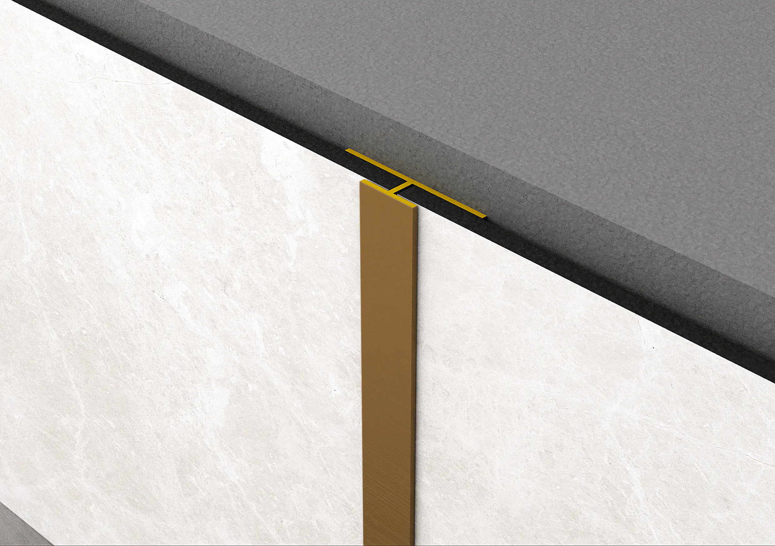 Rock the Wall T-Profil bronze 280 x 3 x 0,69 cm