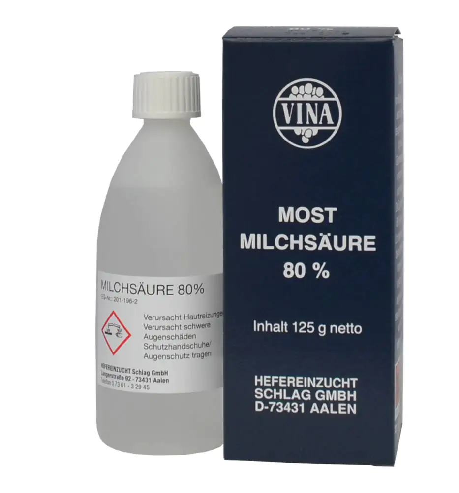 Vina Most Milchsäure 80% 125 g Vina Most Milchsäure 80% 125 g