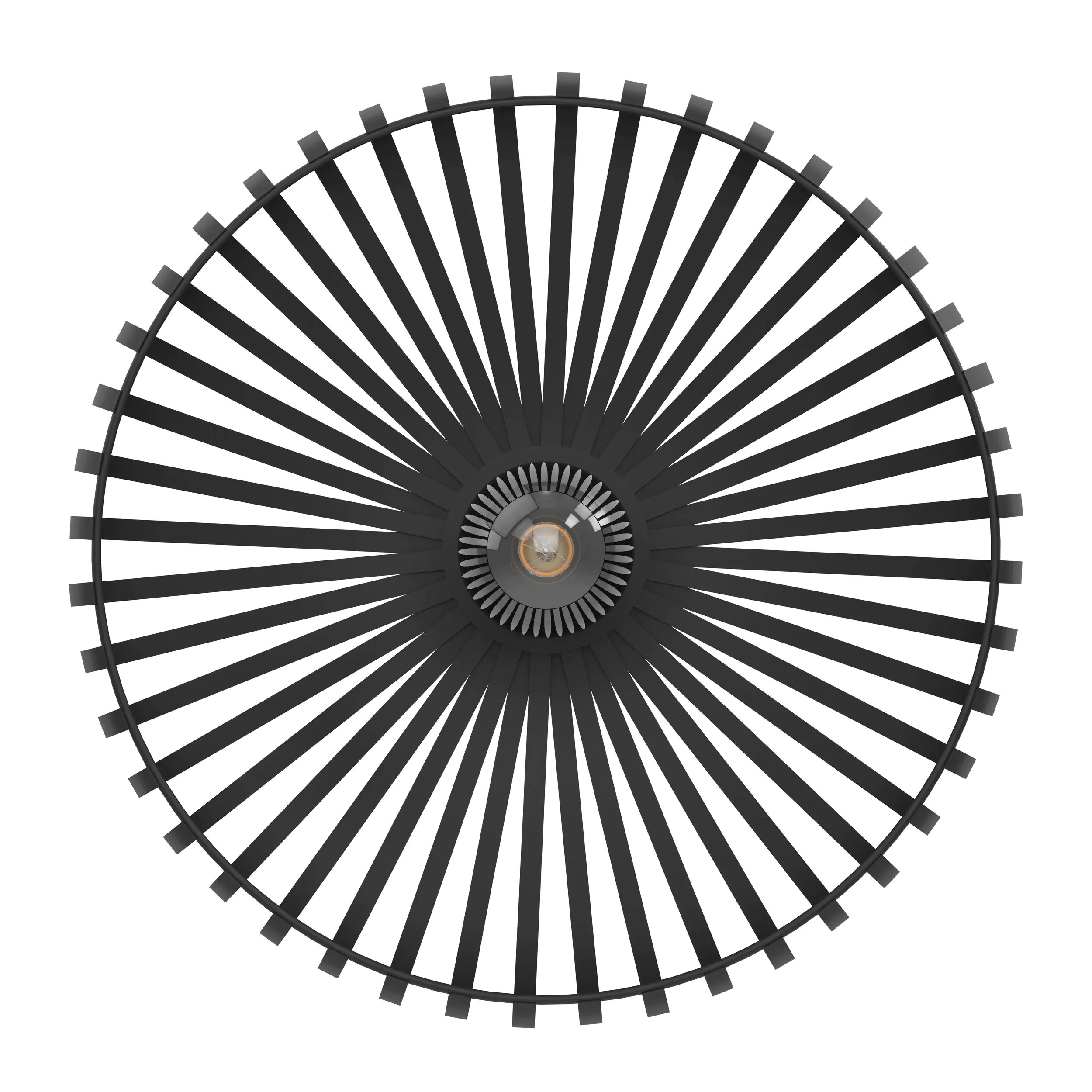 Eglo Deckenleuchte Mogano 3 schwarz Ø 43 cm