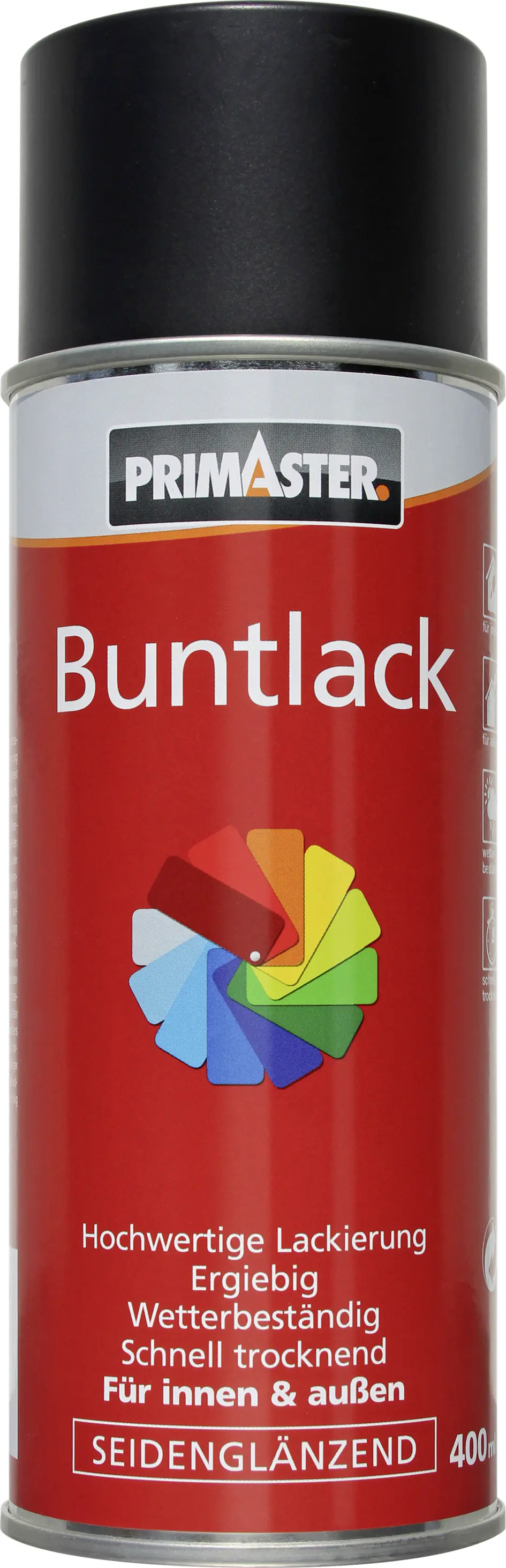 Primaster Lackspray 400 ml verkehrsschwarz seidenglänzend Primaster Lackspray 400 ml verkehrsschwarz seidenglänzend