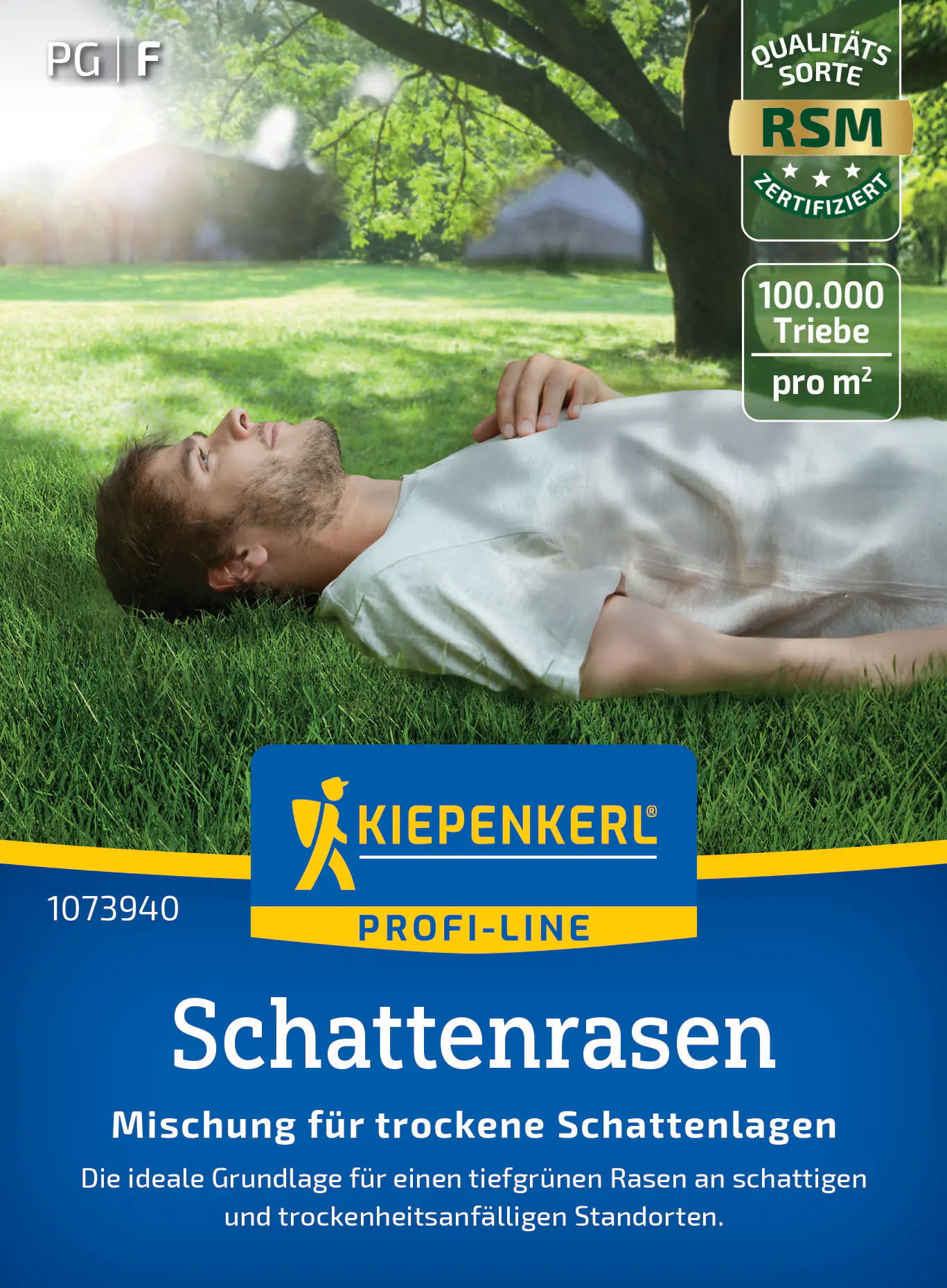 Kiepenkerl Profi-Line Saatgut Schattenrasen Premium trocken 25 g für ca. 1 m²