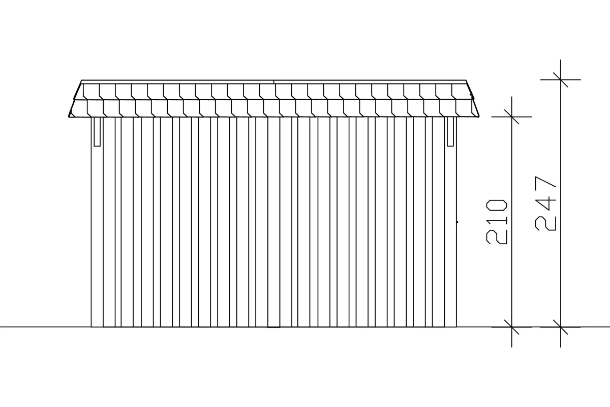 4018211024162_05 SKAN HOLZ Carport Wendland mit Abstellraum 409 x 870 cm cm mit Aludach