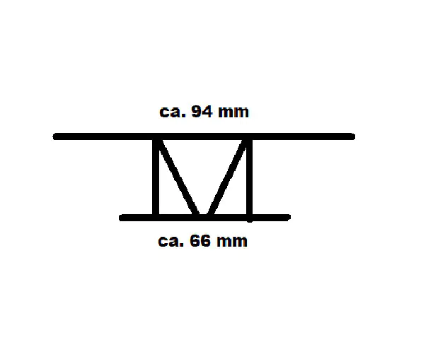 Eckprofil für Schindel 150 cm anthrazit
