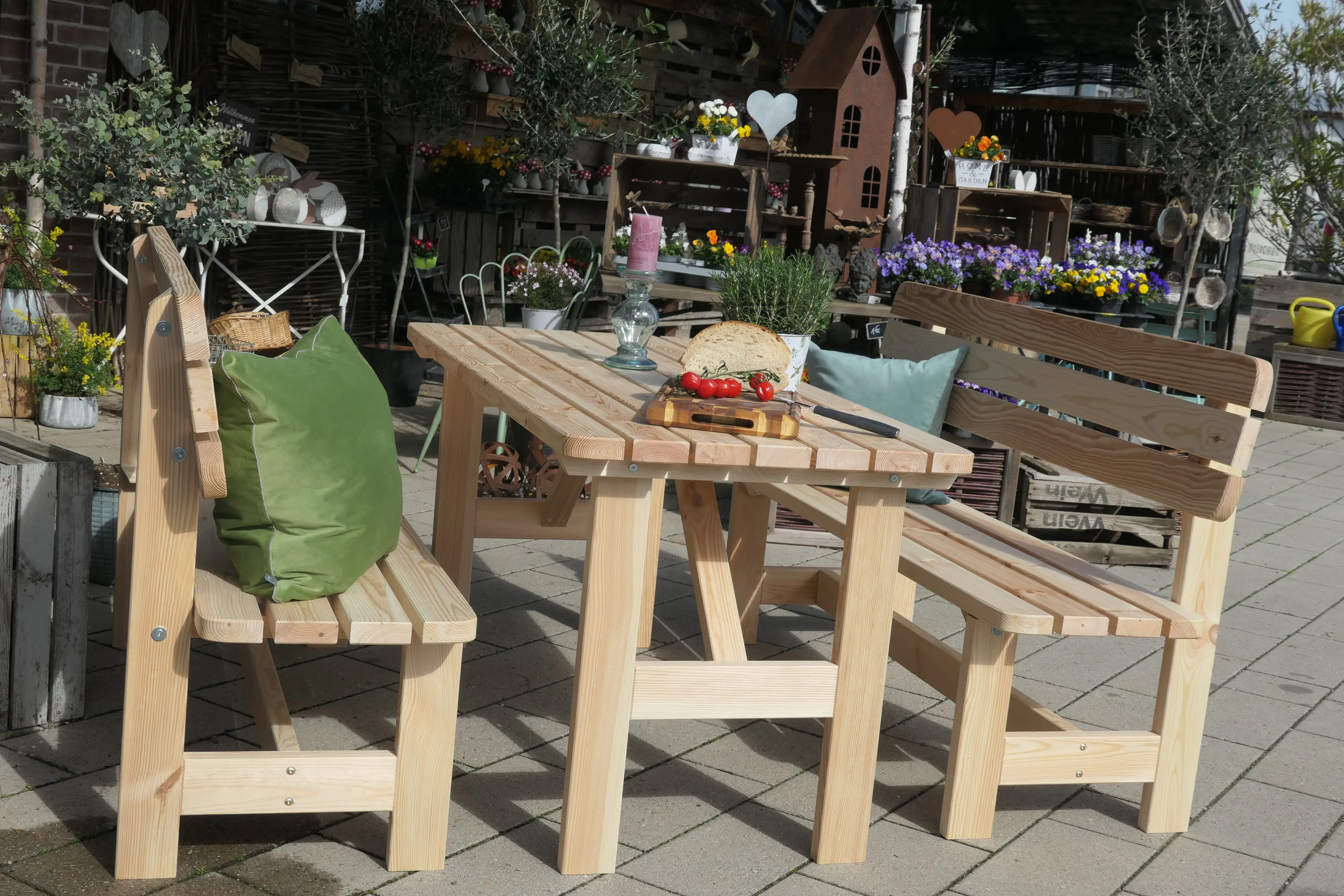 iWerk Massivholzgarnitur Kiefer natur 3-teilig iWerk Massivholzgarnitur Kiefer natur 3-teilig