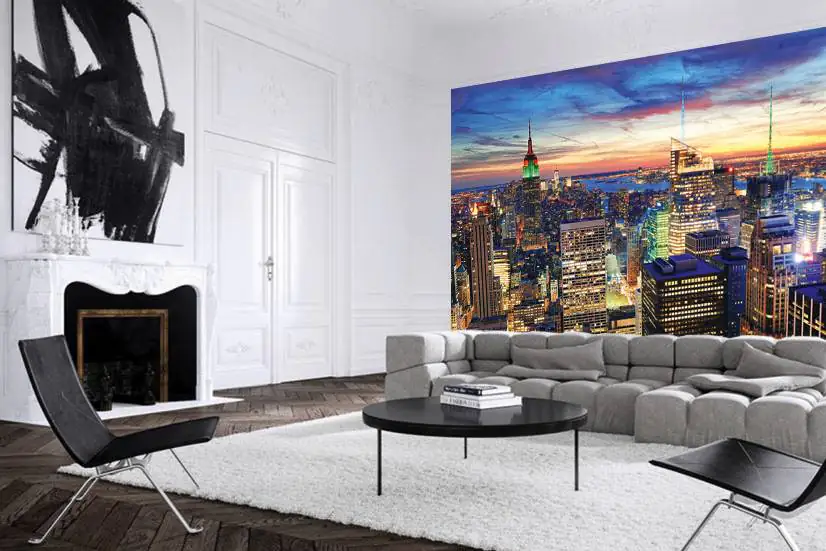 papermoon Vlies- Fototapete Digitaldruck 350 x 260 cm New York at Dusk