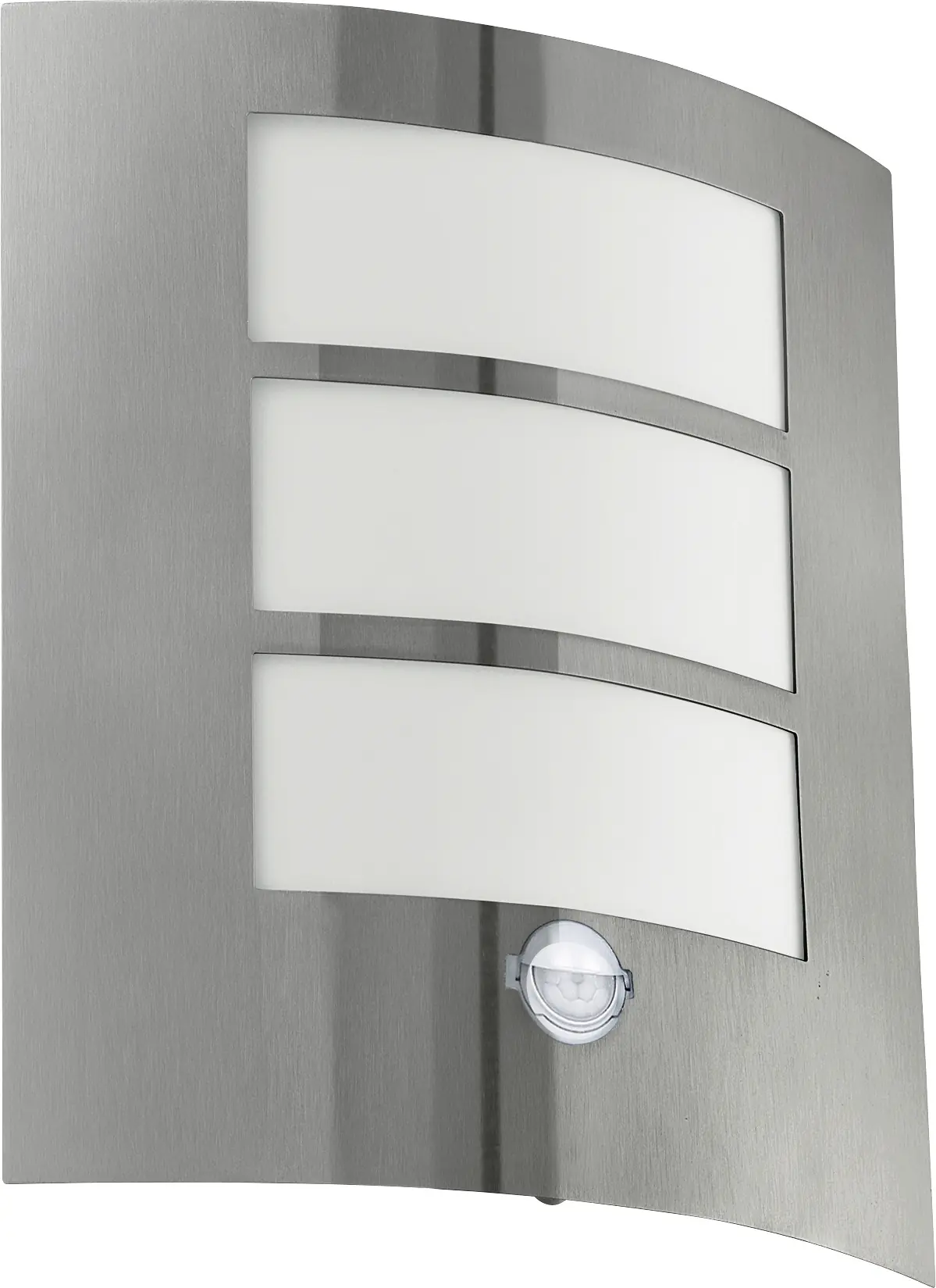 Eglo Außen-Wandleuchte City edelstahl 26 x 23,5 cm mit Bewegungsmelder E27