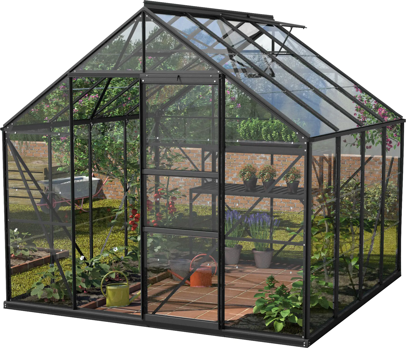 Vitavia Gewächshaus Merkur 6700 254 x 254 cm 3 mm Sicherheitsglas Vitavia Gewächshaus Merkur 6700 254 x 254 cm 3 mm Sicherheitsglas