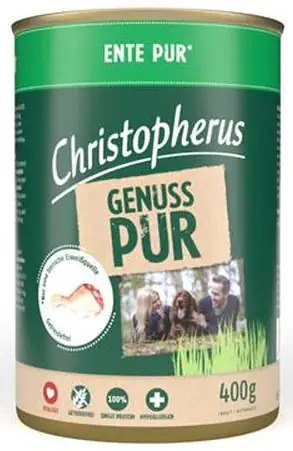 Christopherus Hundefutter Pur Ente 400 g Christopherus Hundefutter Pur Ente 400 g