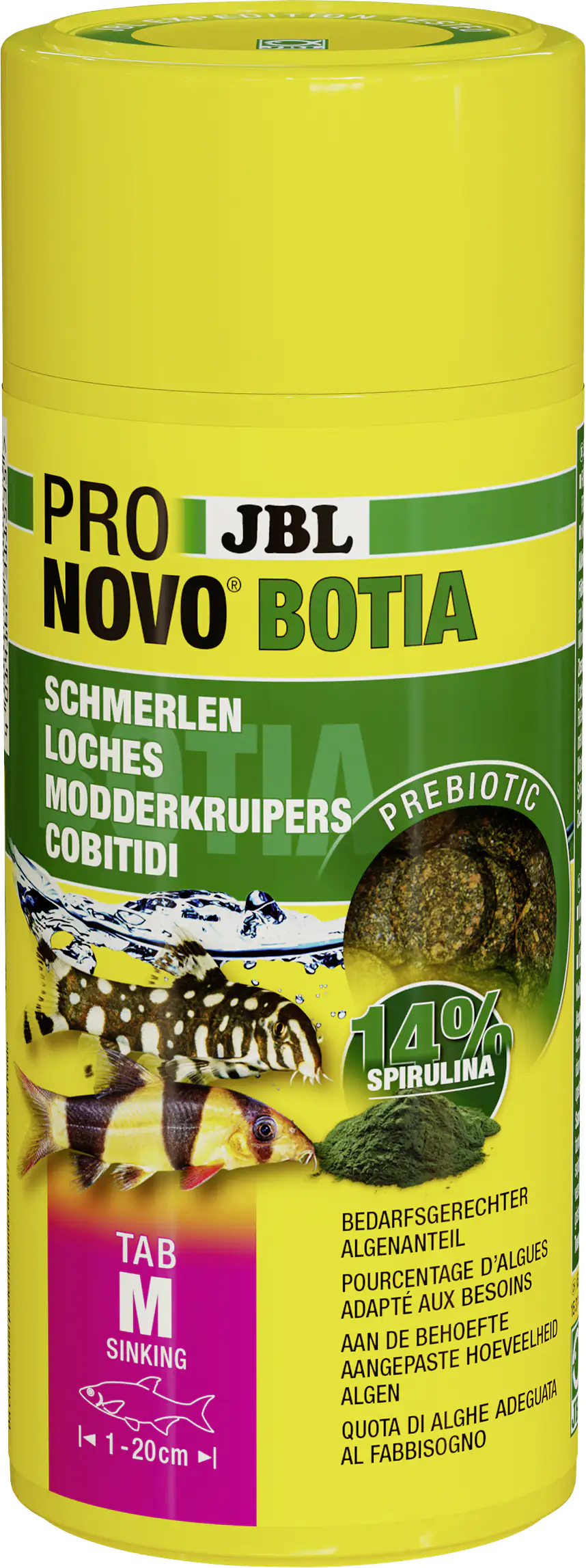 JBL Fischfutter Pronovo Botia Tab M Fischfuttertabletten 250 ml