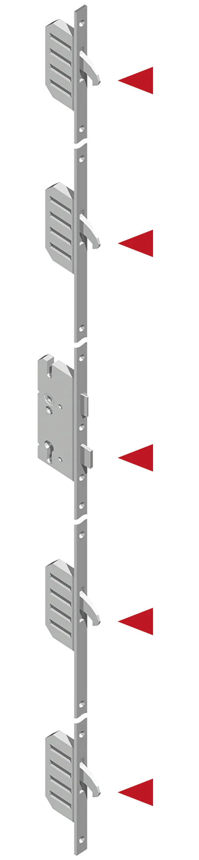 Splendoor Haustür Passivedoor Premium B02 RC2 Grau DIN Rechts 100 x 210 cm