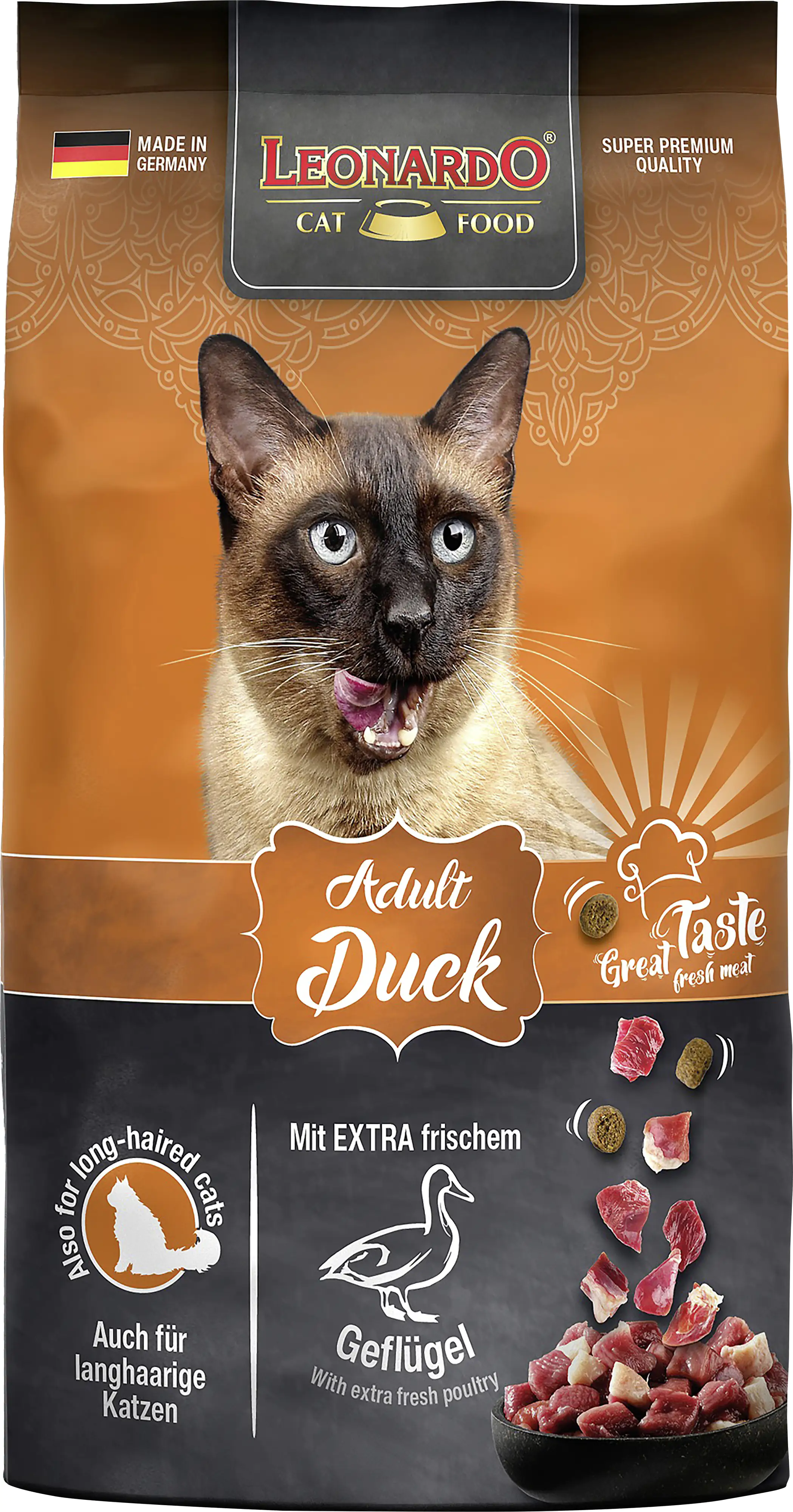 Leonardo Katzentrockenfutter Leo Ad Ente 300 g