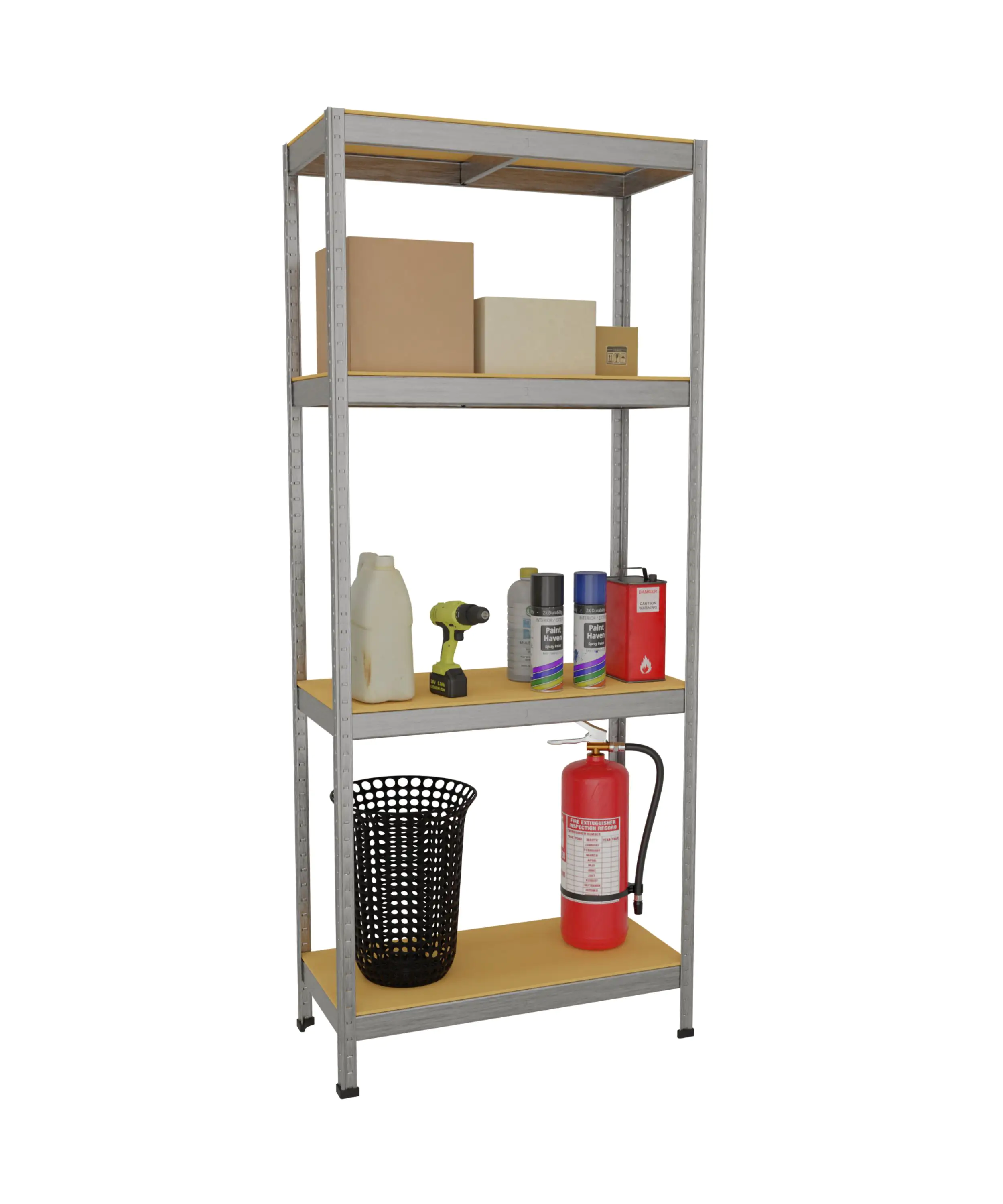 Schwerlastregal 180 x 75 x 35 cm 4 Holzböden 700 kg Schwerlastregal 180 x 75 x 35 cm 4 Holzböden 700 kg