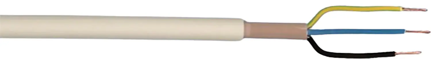 Feuchtraumleitung NYM-J 3 x 2,5 - 5 Meter, grau