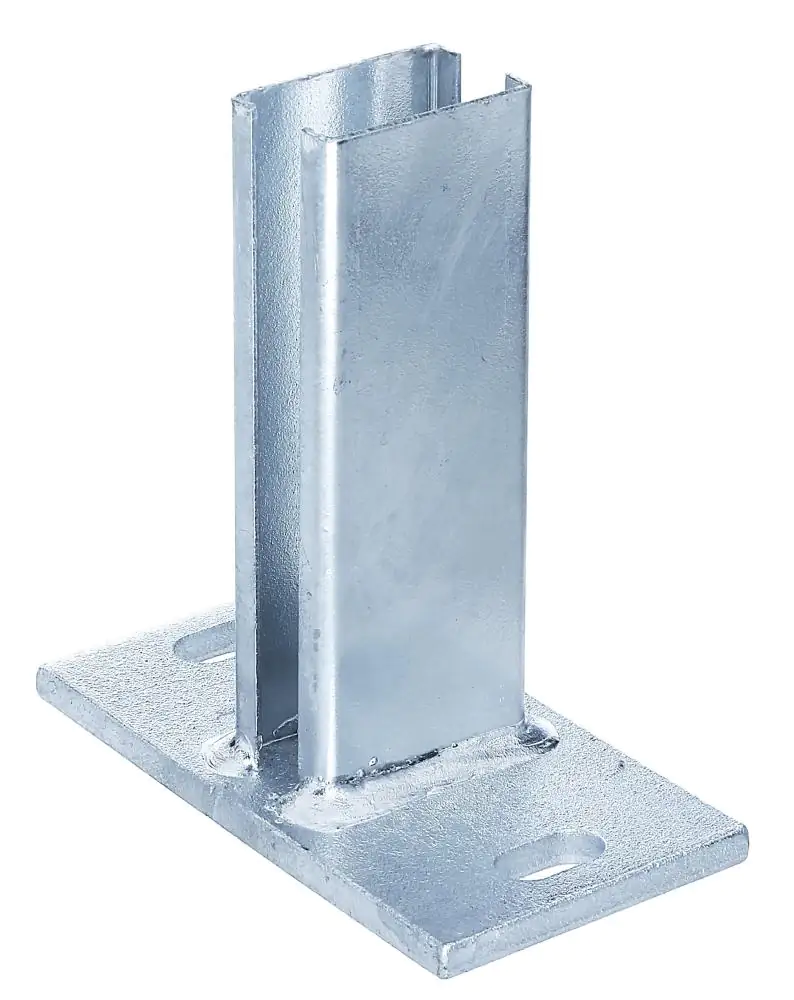 Alberts Pfostenträger für Zaunpfosten 60 x 40 mm zA feuerverzinkt