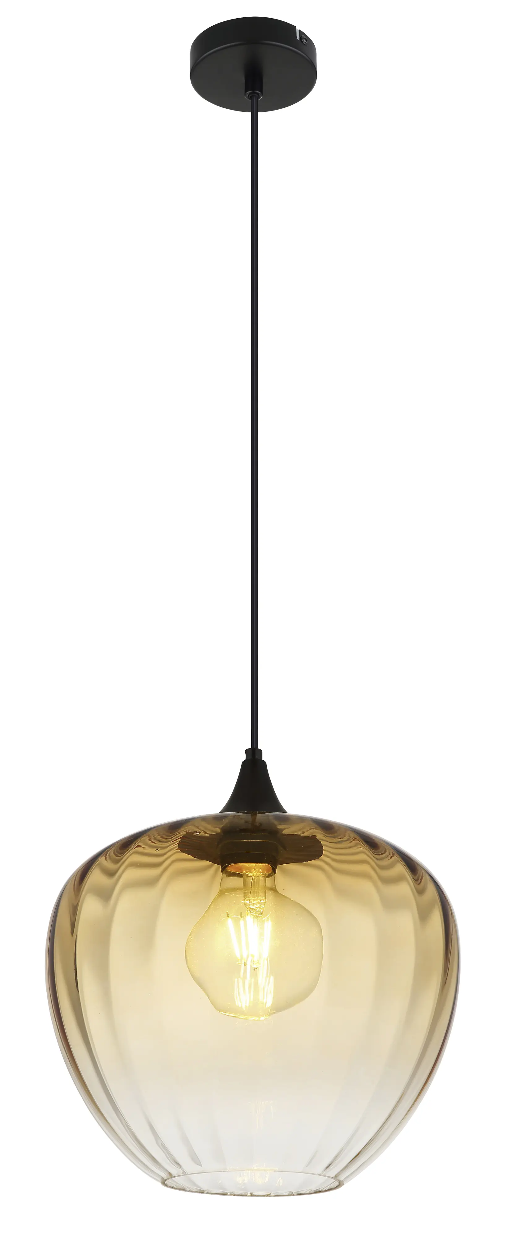 Globo Hängeleuchte Sander Ø 29 x 120 cm gelb matt