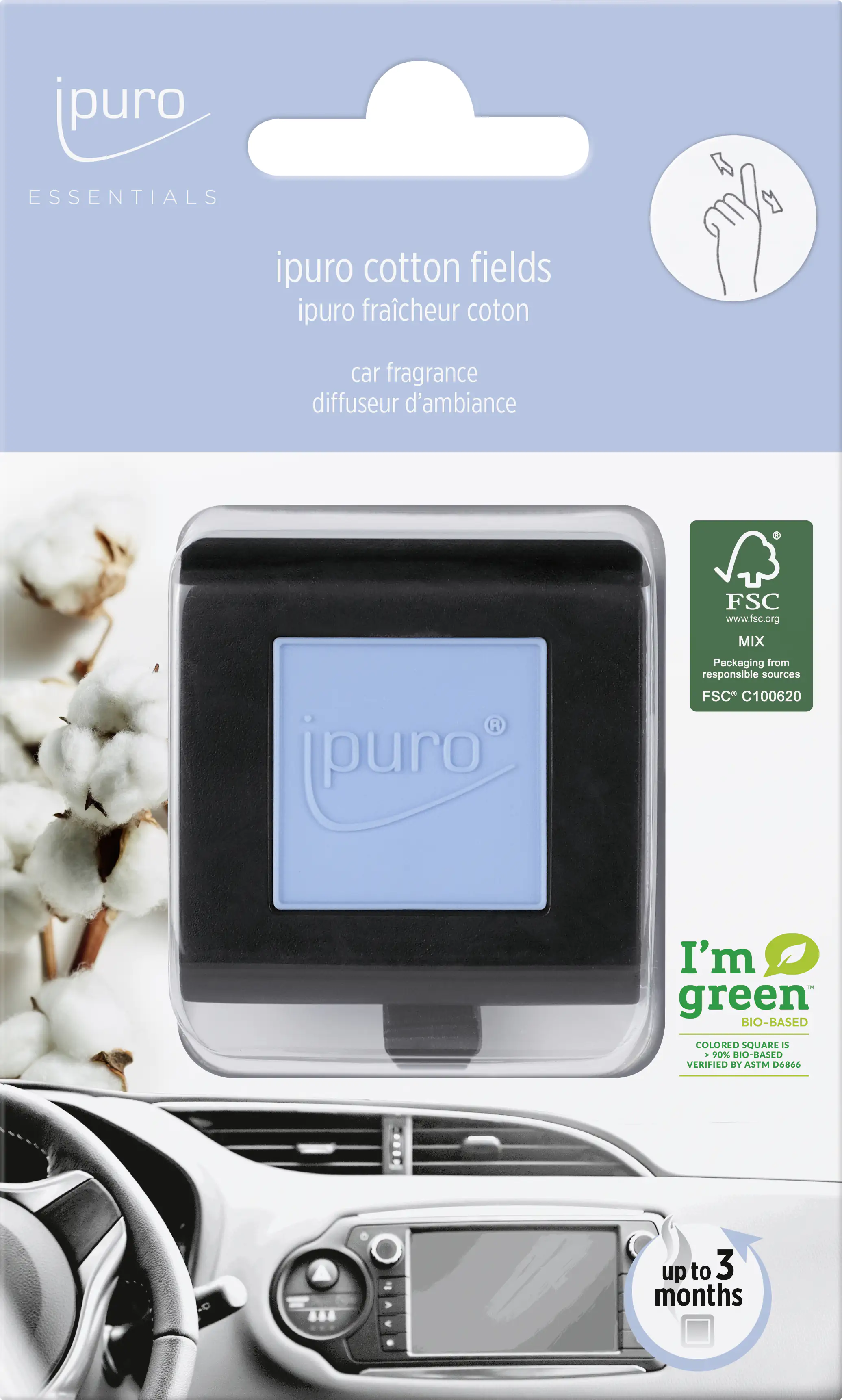 ipuro Essentials Autoduft Cotton Fields