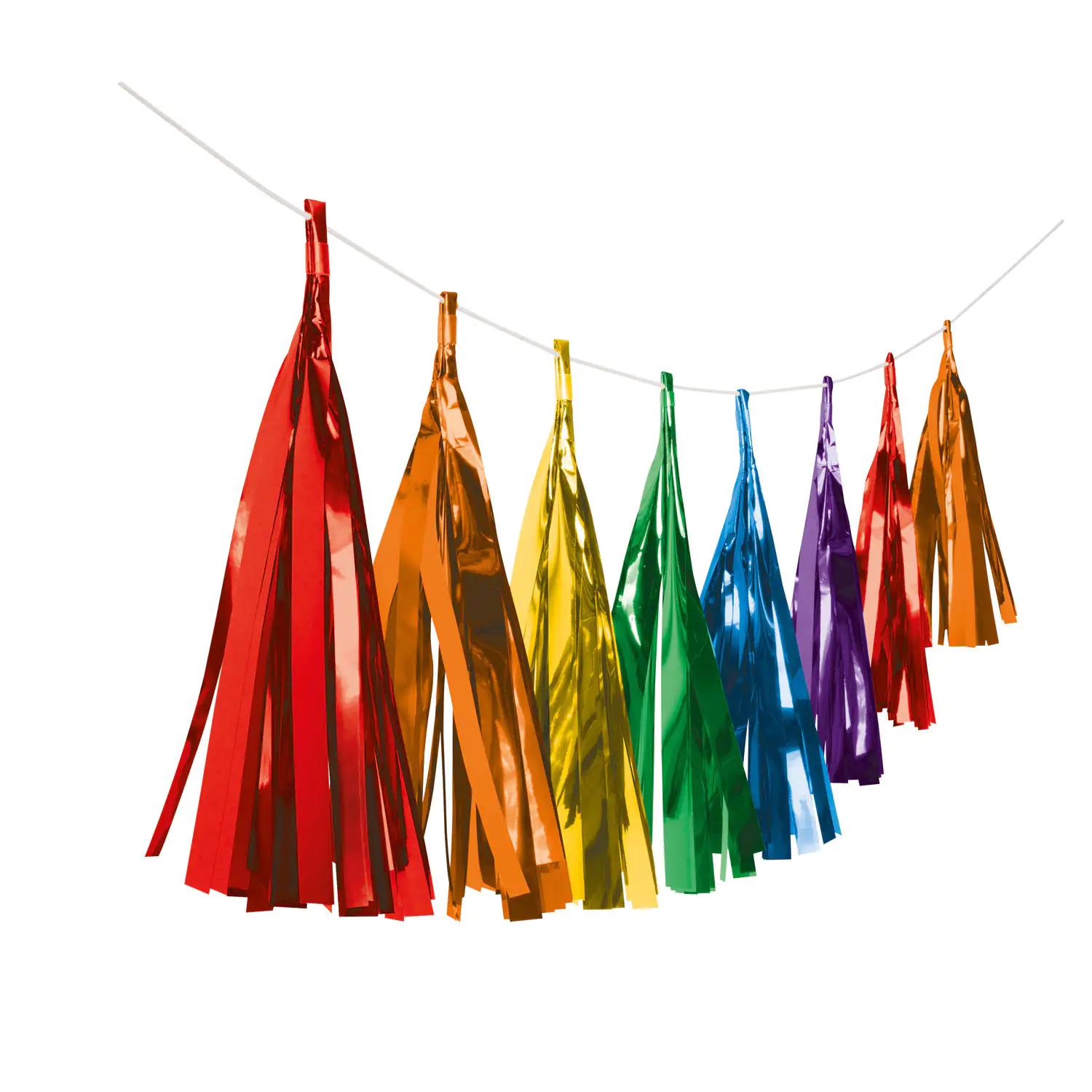 Girlande Fransen Bright Rainbow Papier 304 cm