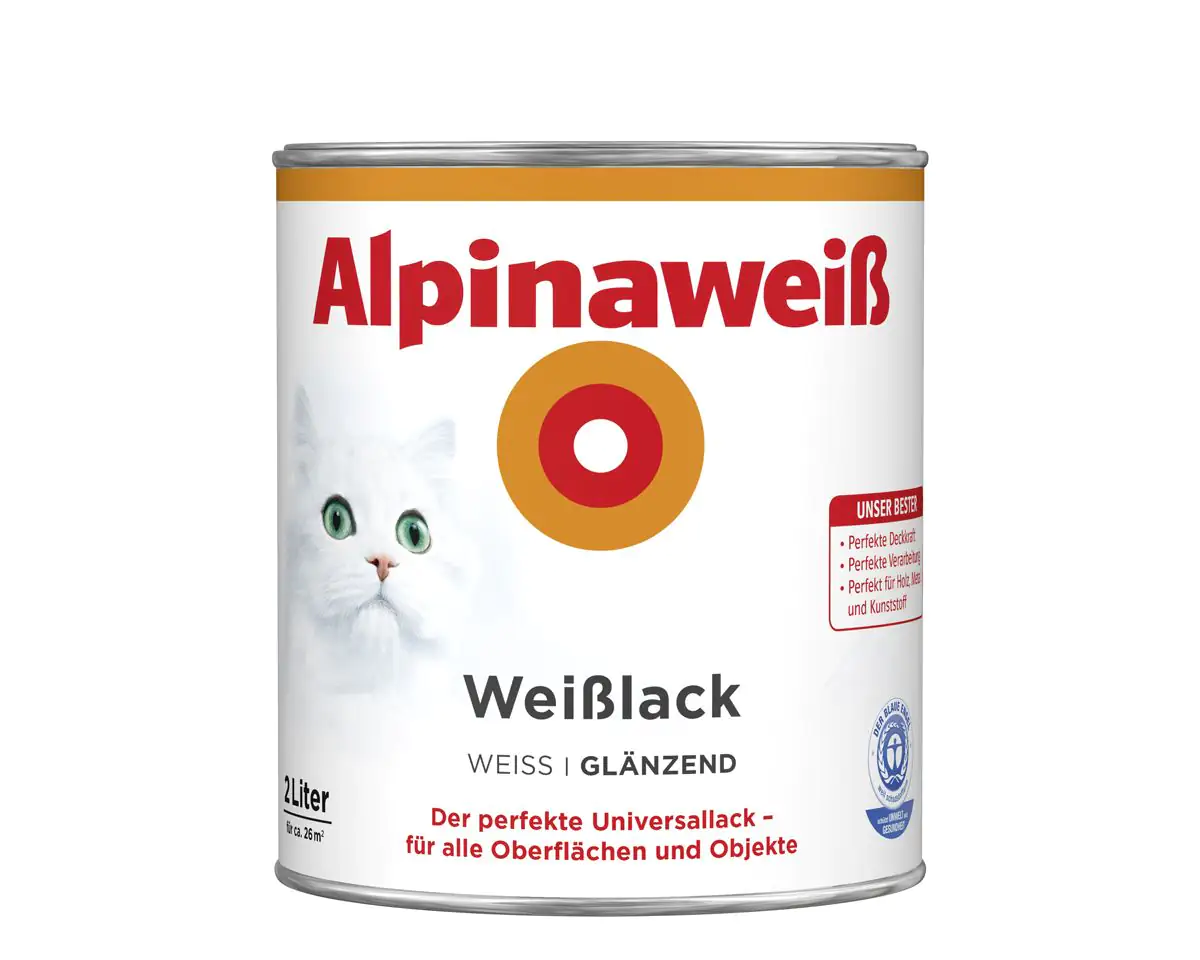 Alpinaweiß Weißlack 2 L alpinaweiß glänzend Alpinaweiß Weißlack 2 L alpinaweiß glänzend